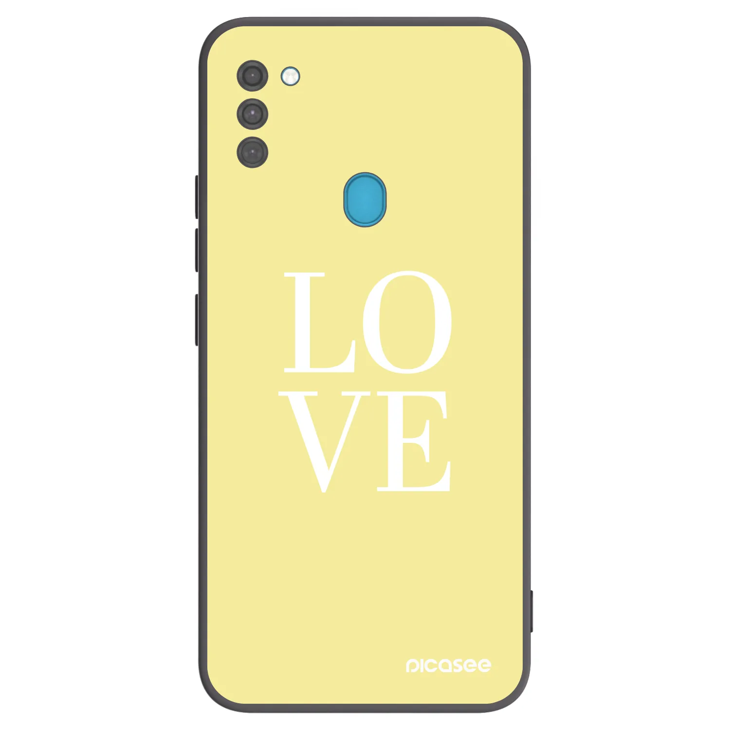 Picasee silikonski črni ovitek za Samsung Galaxy M11 - Love