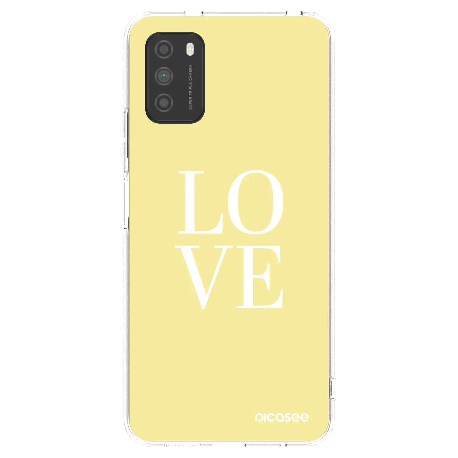 Picasee silikonski prozorni ovitek za Xiaomi Poco M3 - Love