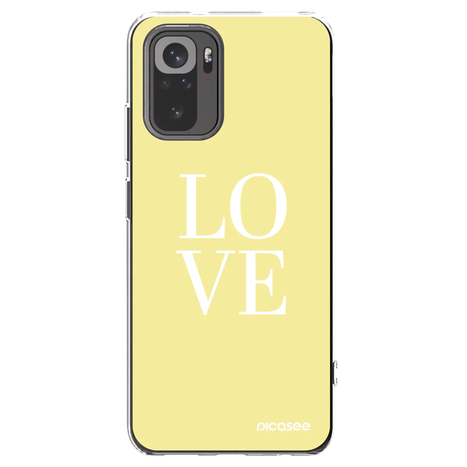 Picasee silikonski prozorni ovitek za Xiaomi Redmi Note 10S - Love