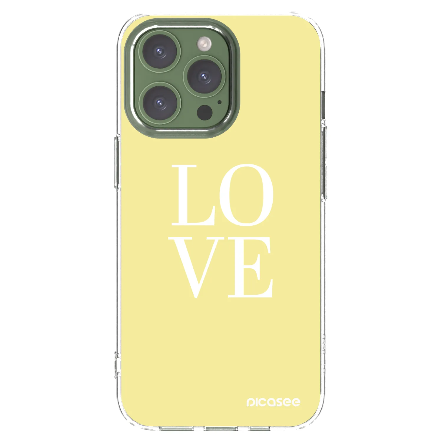 Picasee silikonski prozorni ovitek za Apple iPhone 13 Pro - Love