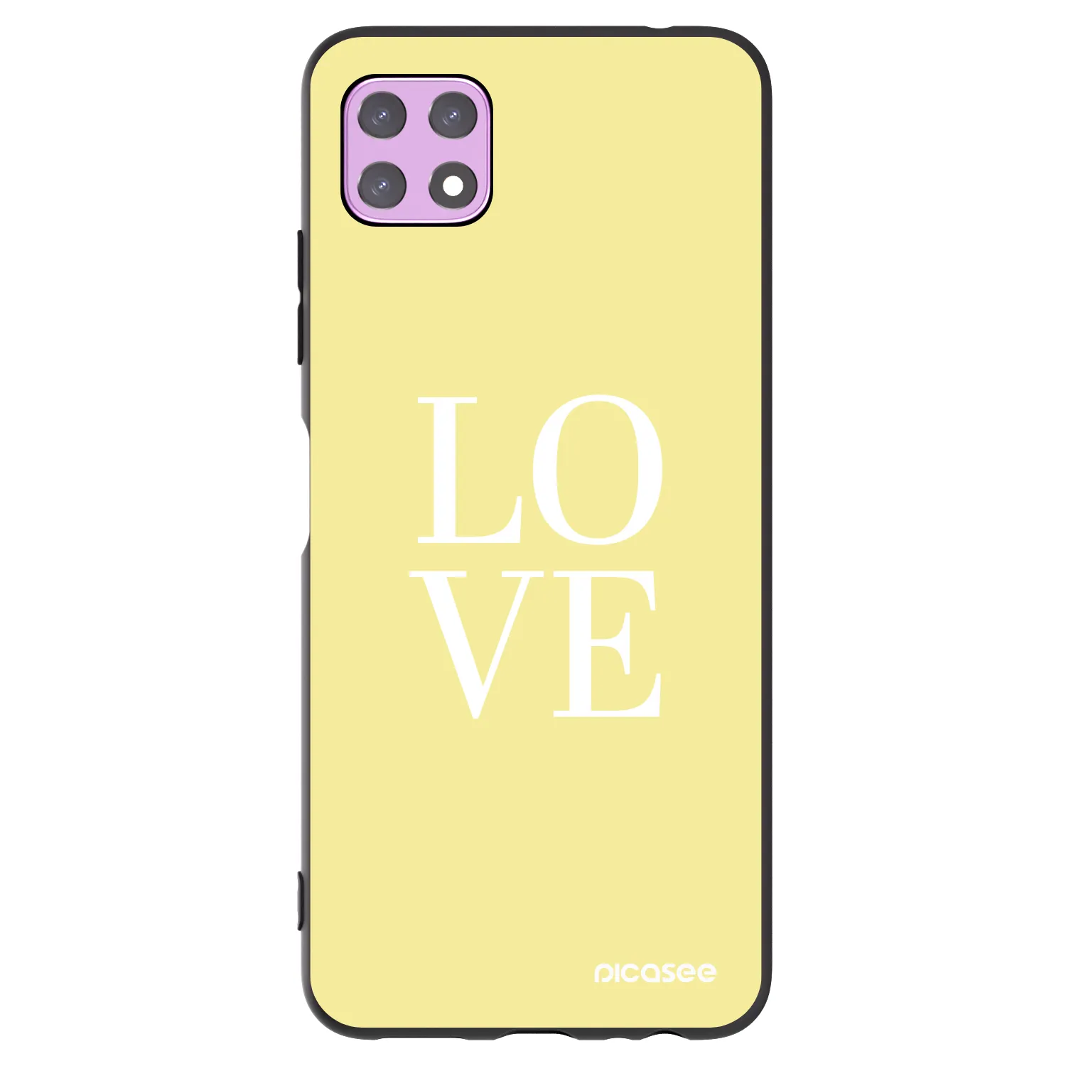 Picasee silikonski črni ovitek za Samsung Galaxy A22 A226B 5G - Love