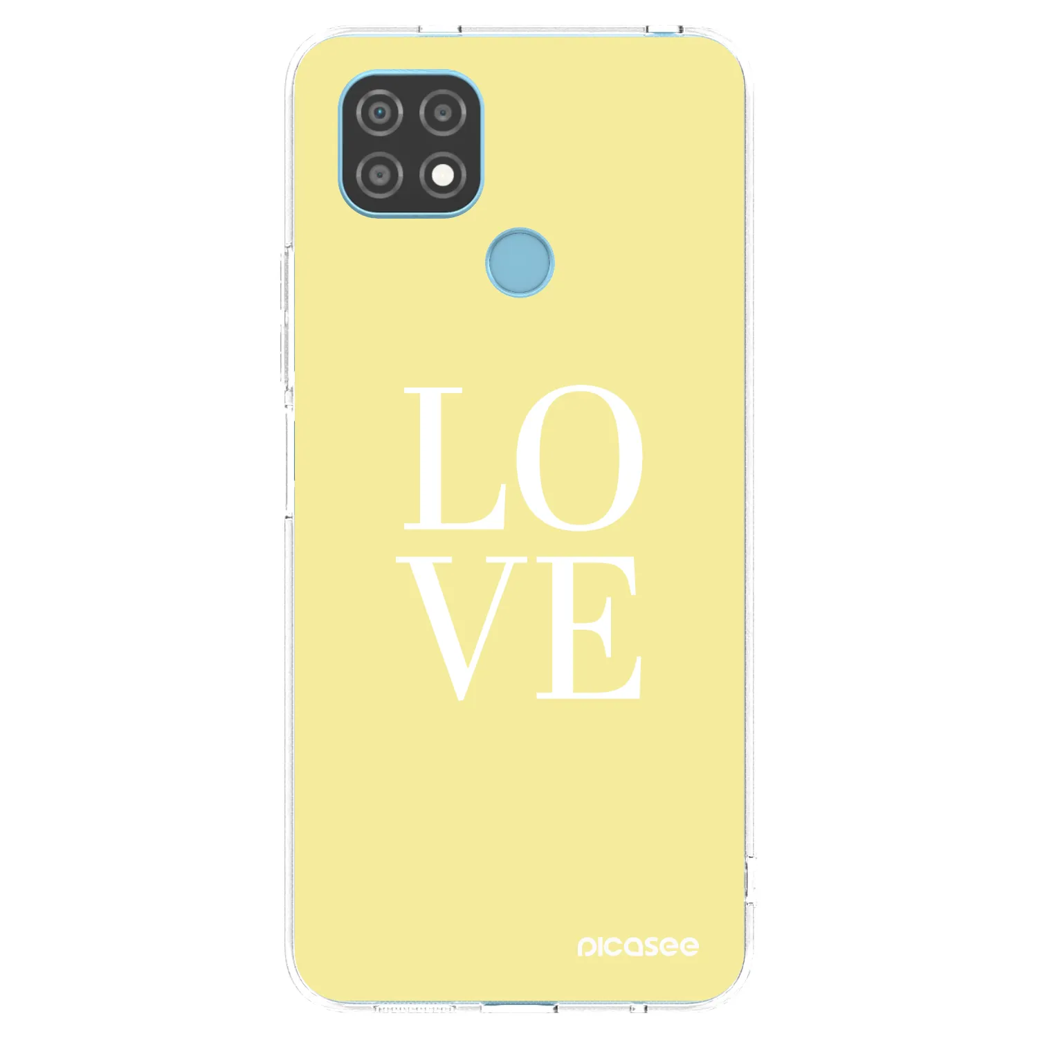 Picasee silikonski prozorni ovitek za Realme C21 - Love