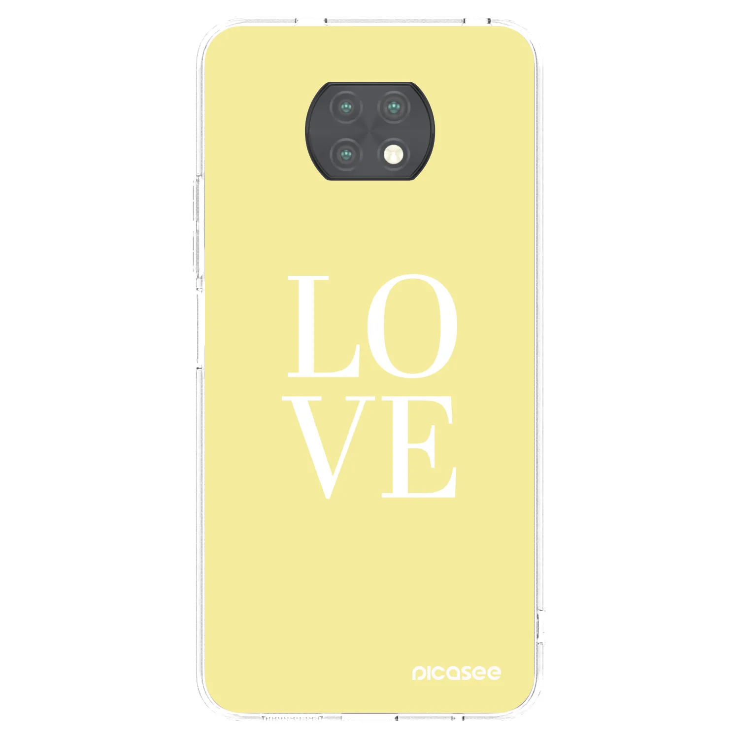 Picasee silikonski prozorni ovitek za Xiaomi Redmi Note 9T - Love