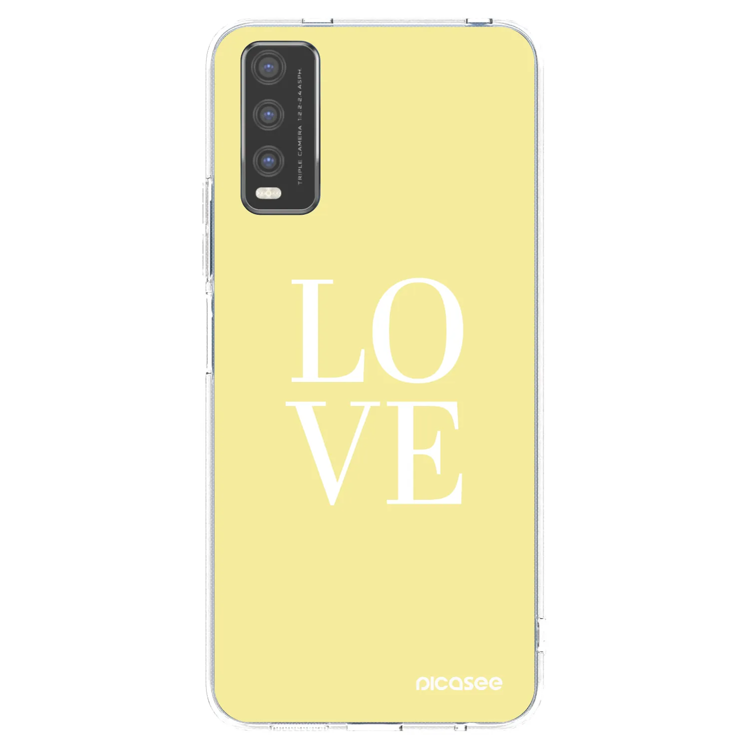Picasee silikonski prozorni ovitek za Vivo Y20s - Love