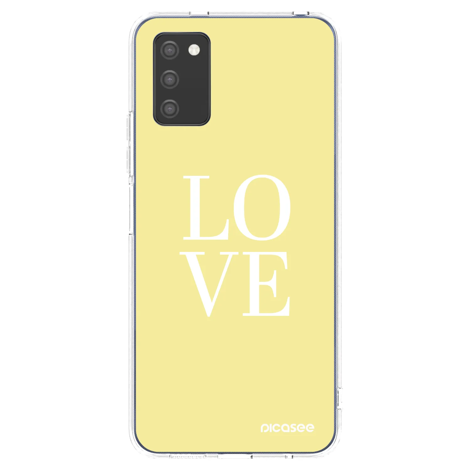 Picasee silikonski prozorni ovitek za Samsung Galaxy A03s A037G - Love