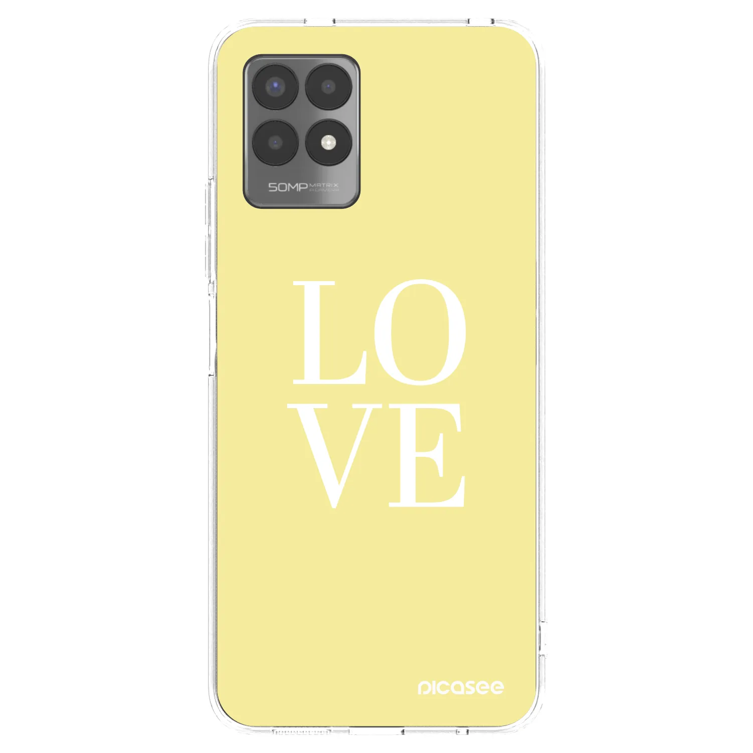 Picasee silikonski prozorni ovitek za Realme 8i - Love