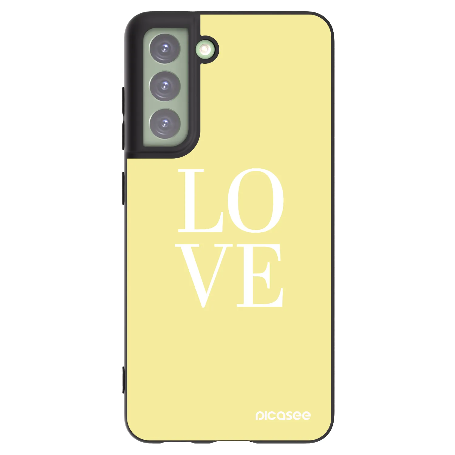 Picasee silikonski črni ovitek za Samsung Galaxy S21 FE 5G - Love
