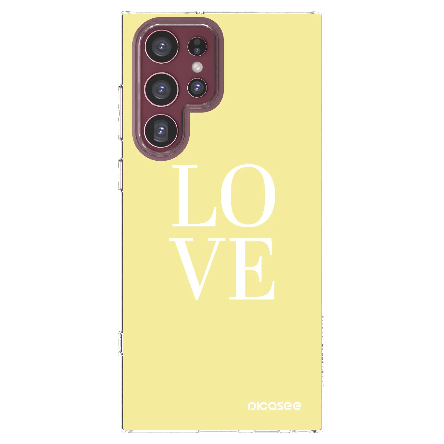 Picasee silikonski prozorni ovitek za Samsung Galaxy S22 Ultra 5G - Love