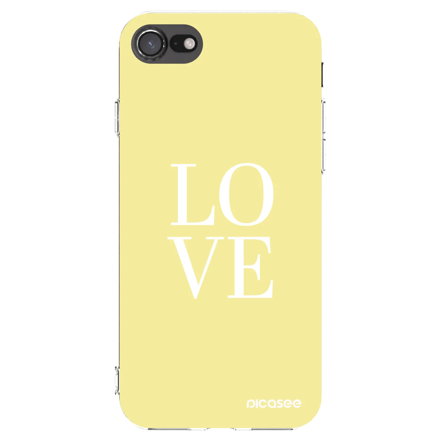 Picasee silikonski prozorni ovitek za Apple iPhone SE 2022 - Love