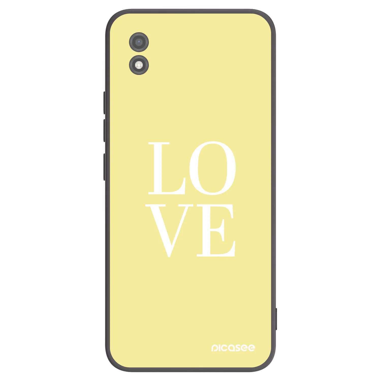 Picasee silikonski črni ovitek za Realme C11 (2021) - Love