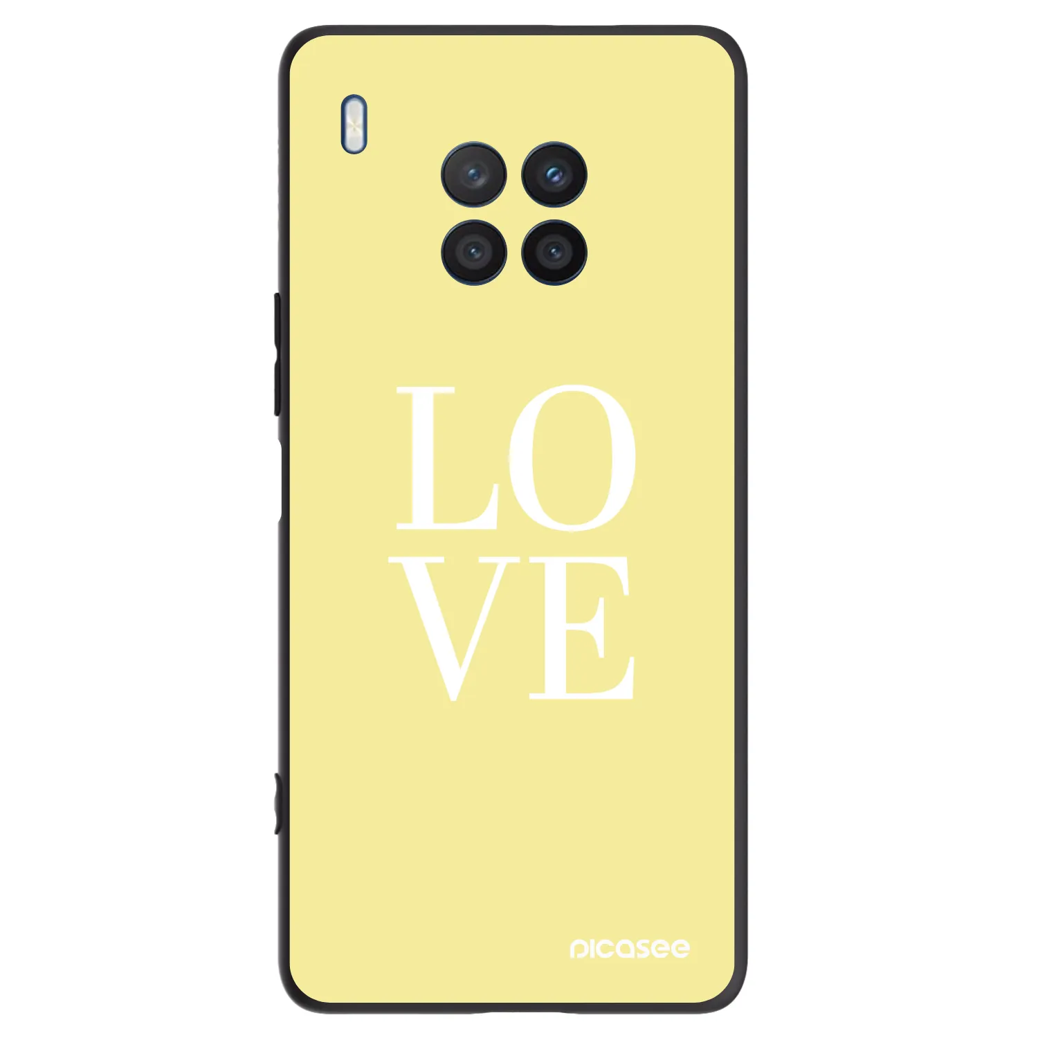 Picasee silikonski črni ovitek za Honor 50 Lite - Love