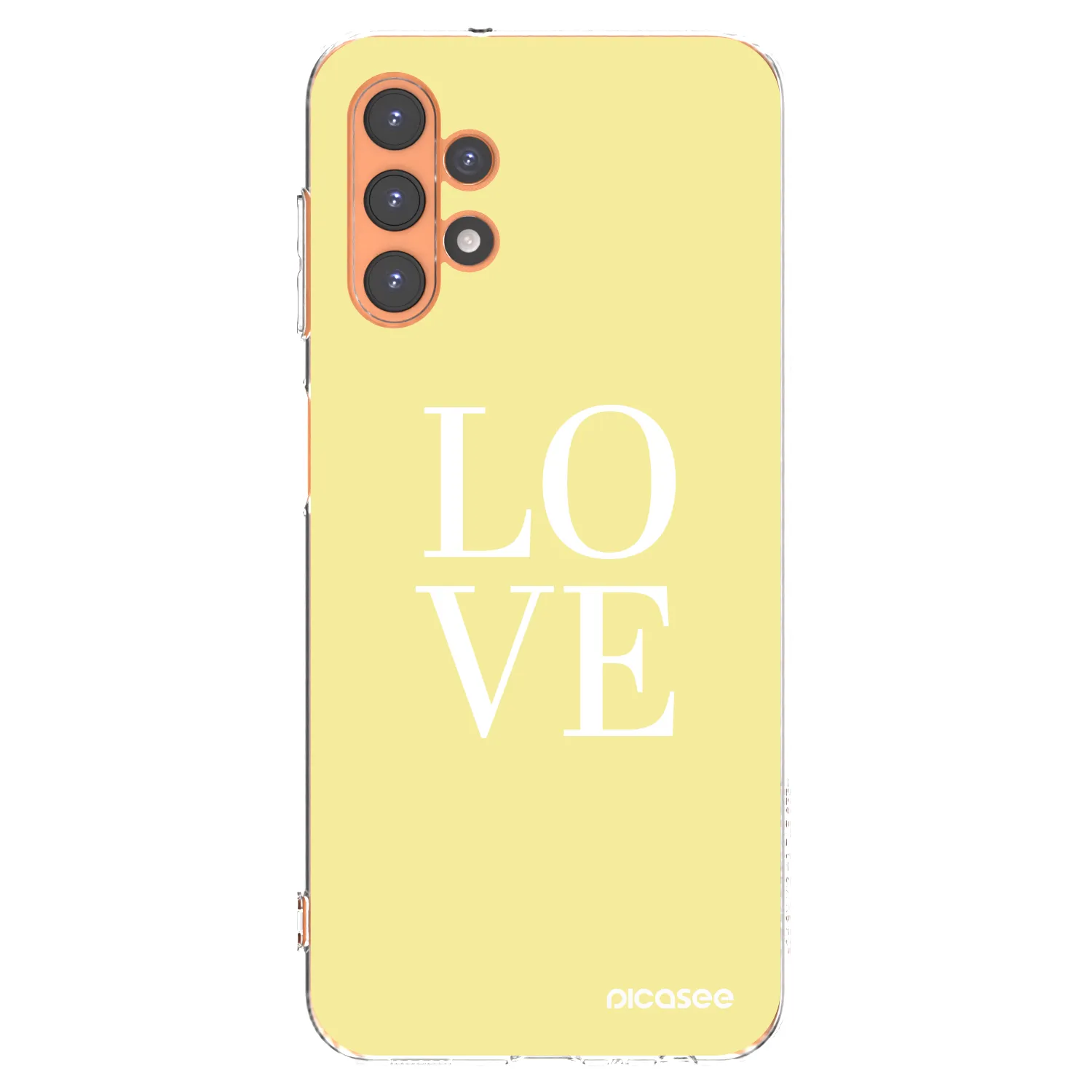 Picasee silikonski prozorni ovitek za Samsung Galaxy A13 4G A135 - Love