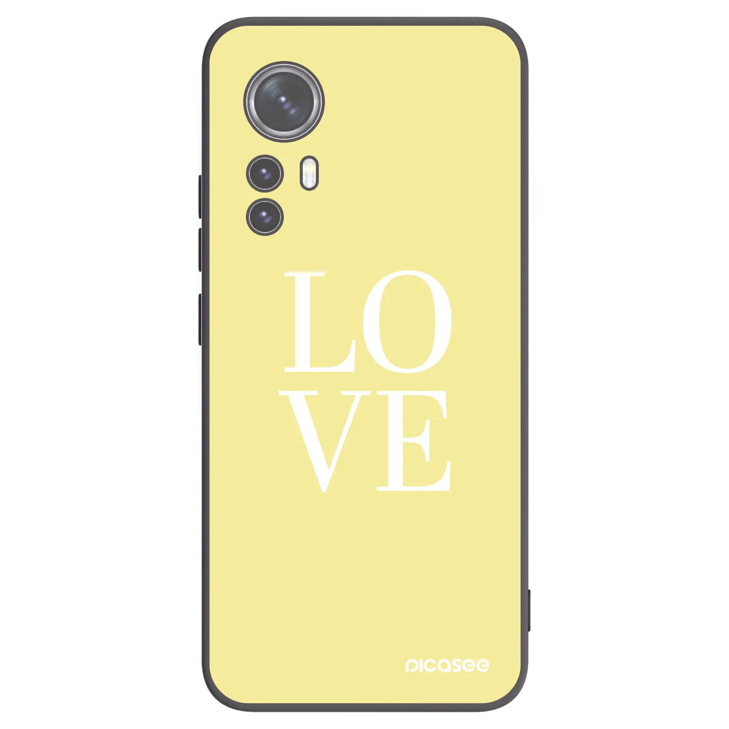Picasee silikonski črni ovitek za Xiaomi 12X - Love