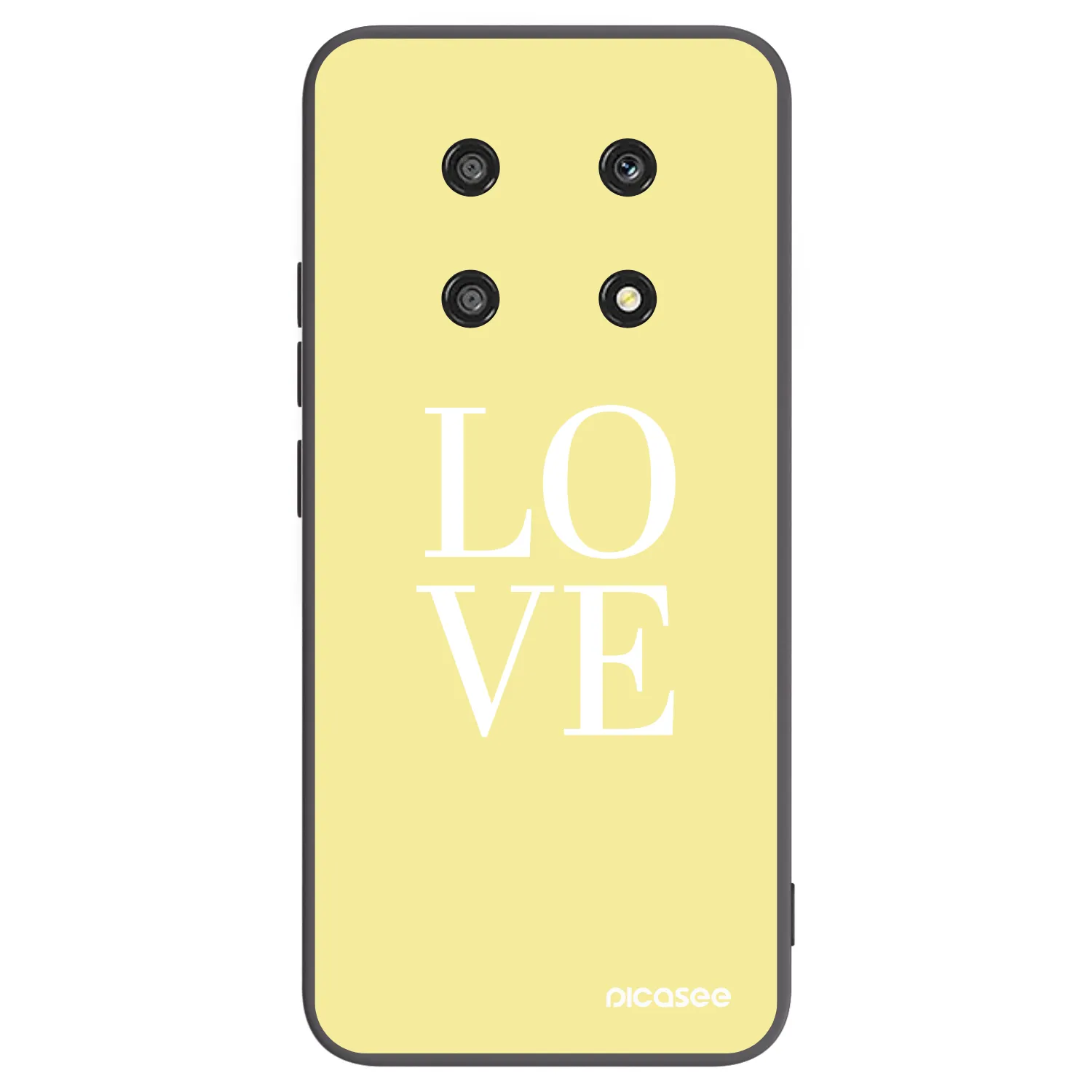 Picasee silikonski črni ovitek za Honor Magic4 Lite 5G - Love