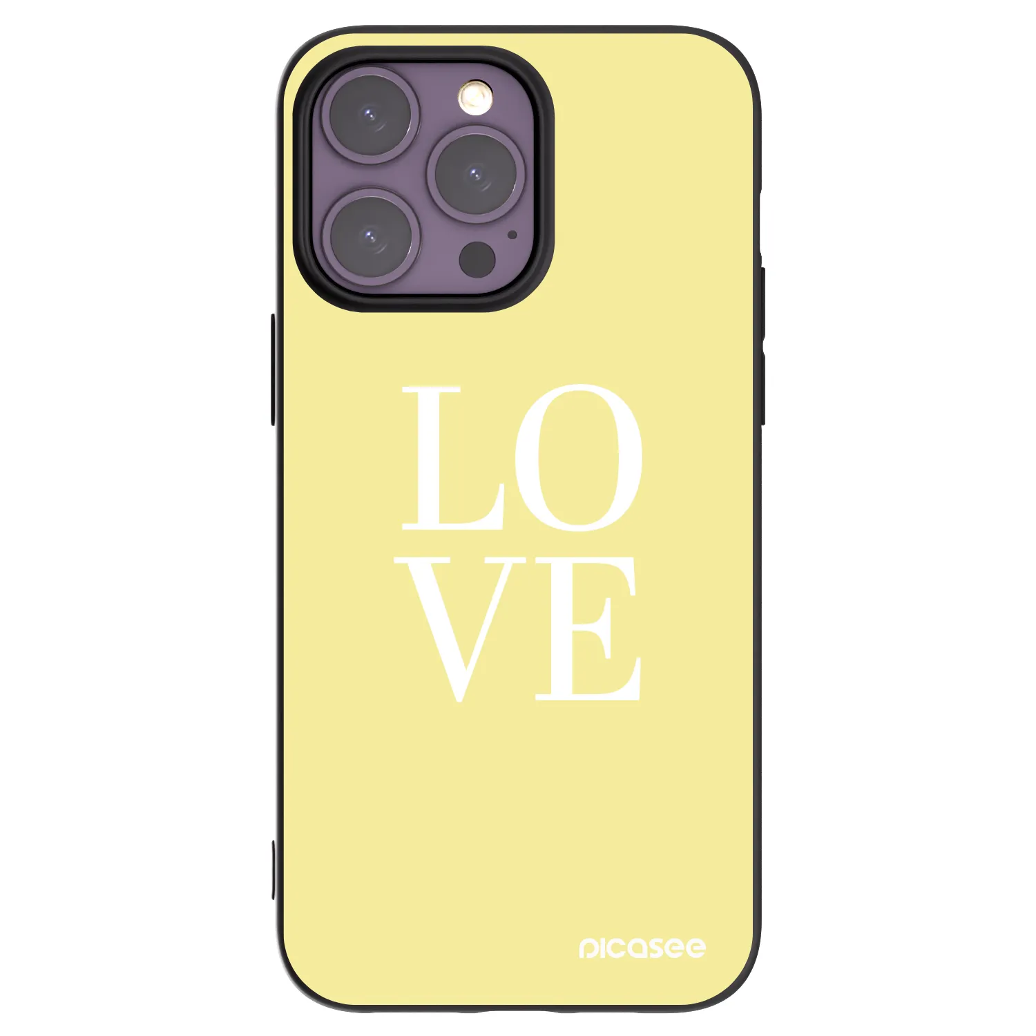 Picasee silikonski črni ovitek za Apple iPhone 14 Pro Max - Love