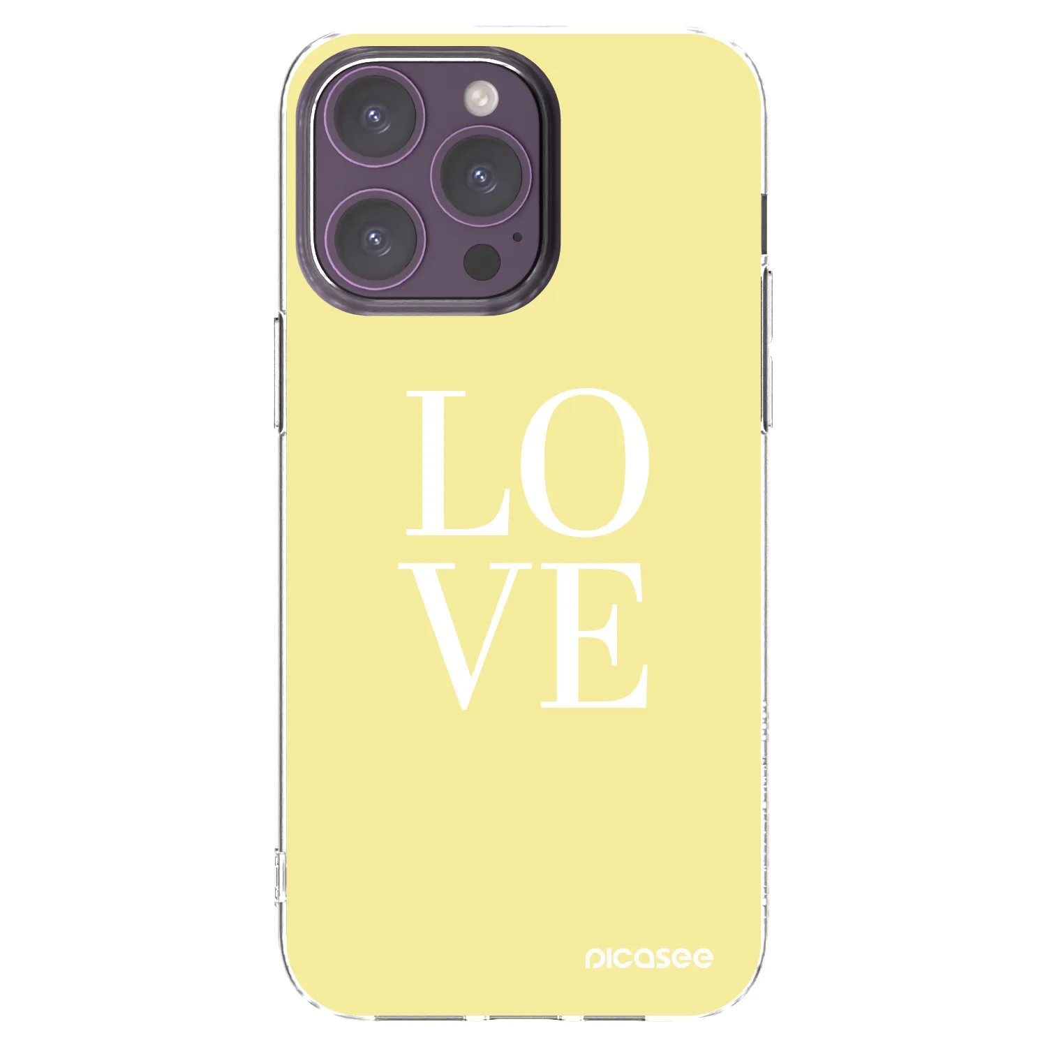 Picasee silikonski prozorni ovitek za Apple iPhone 14 Pro Max - Love