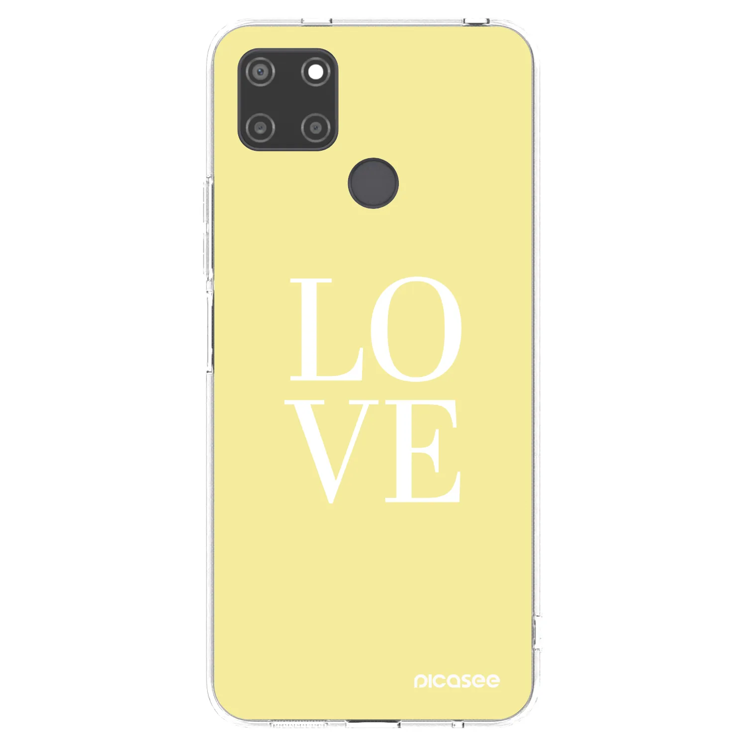 Picasee silikonski prozorni ovitek za Realme C21Y - Love