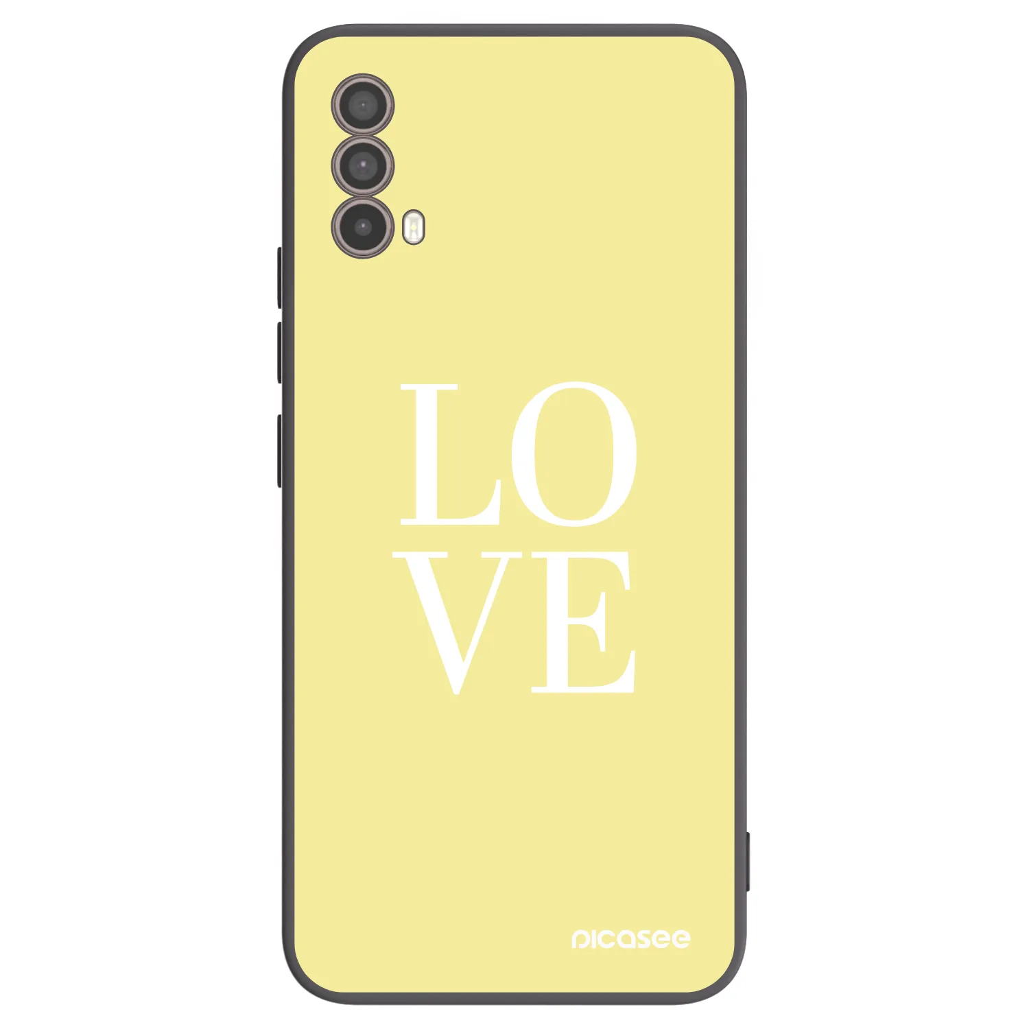 Picasee silikonski črni ovitek za Motorola Moto E40 - Love