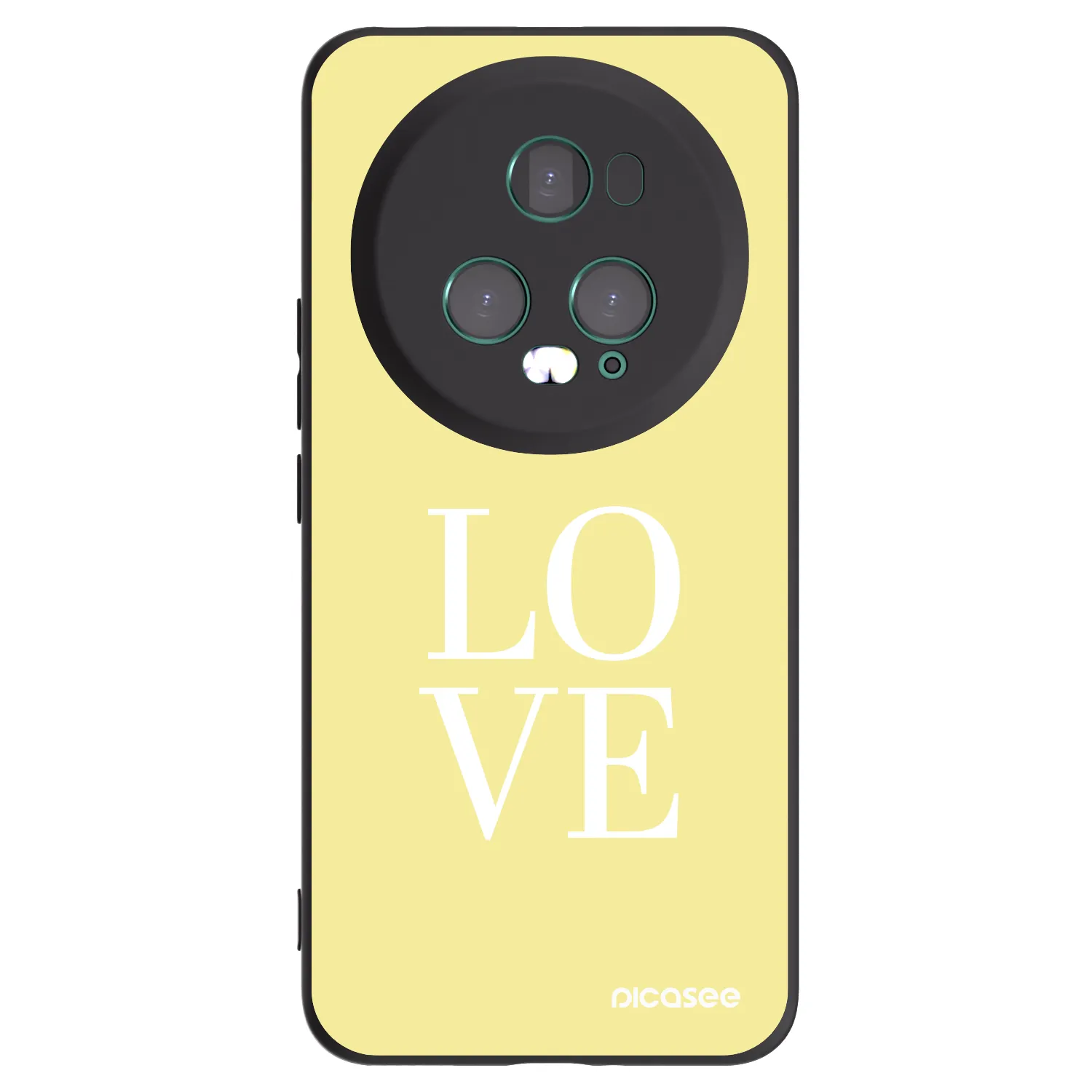 Picasee silikonski črni ovitek za Honor Magic5 Pro - Love