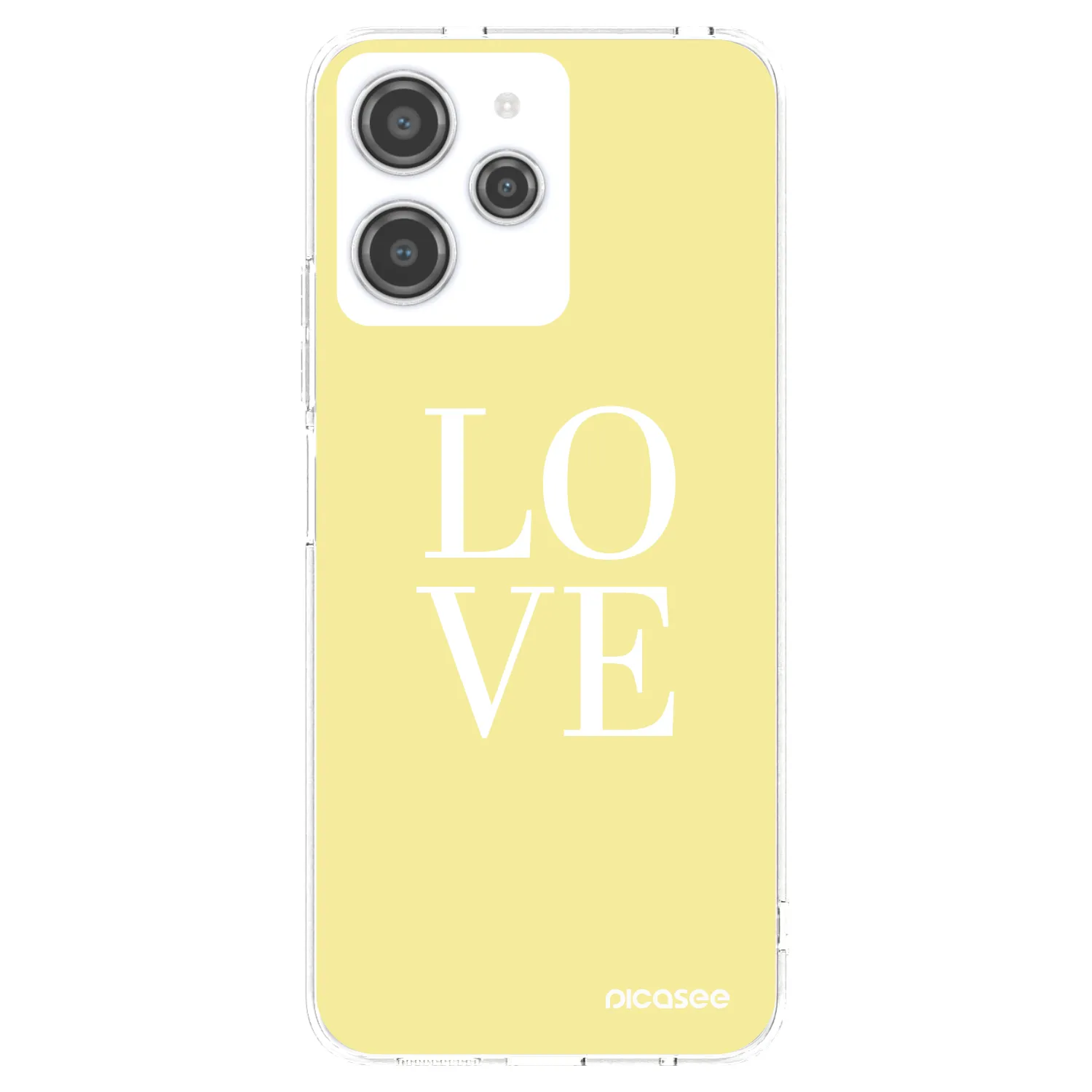 Picasee silikonski prozorni ovitek za Xiaomi Redmi 12 4G - Love