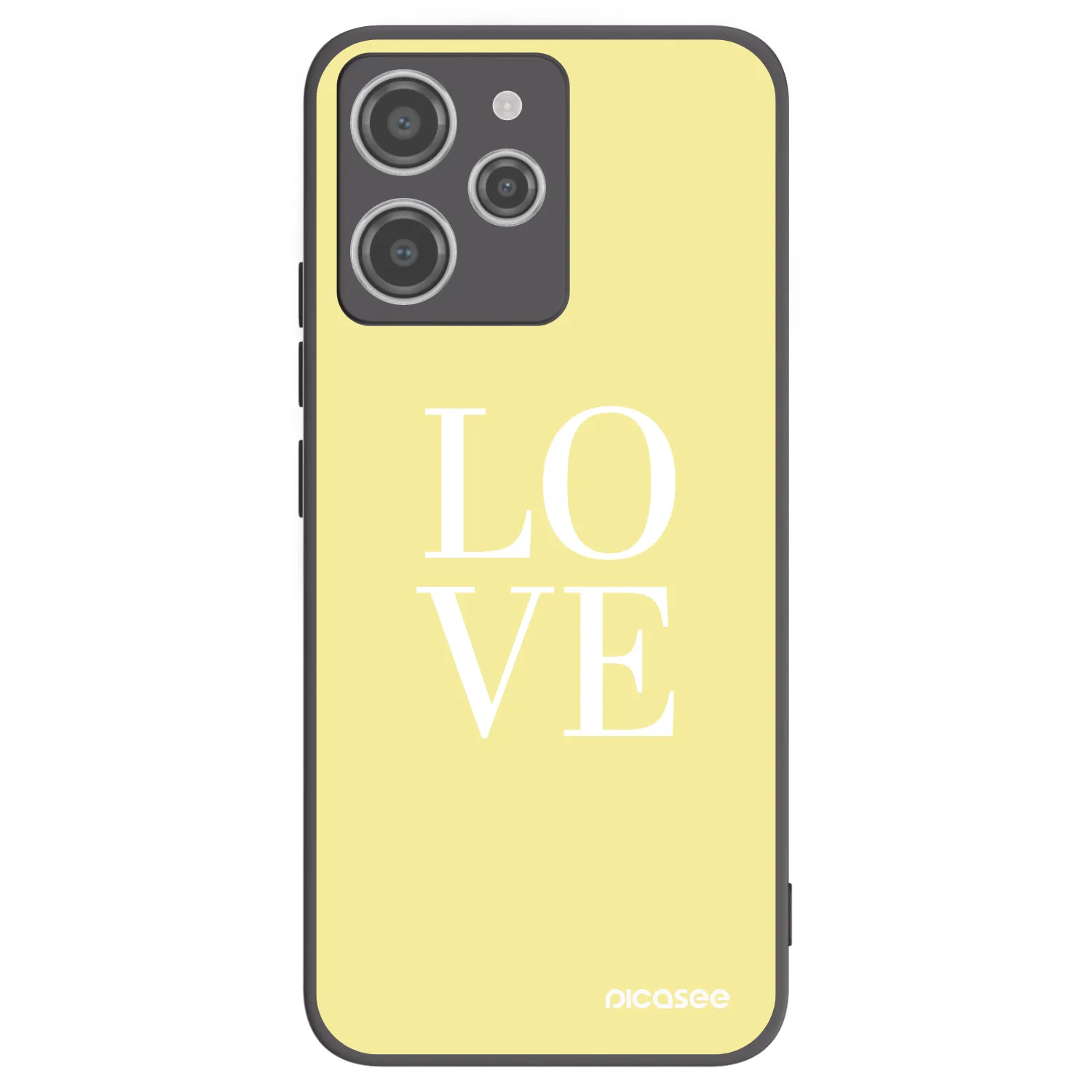 Picasee silikonski črni ovitek za Xiaomi Redmi 12 4G - Love