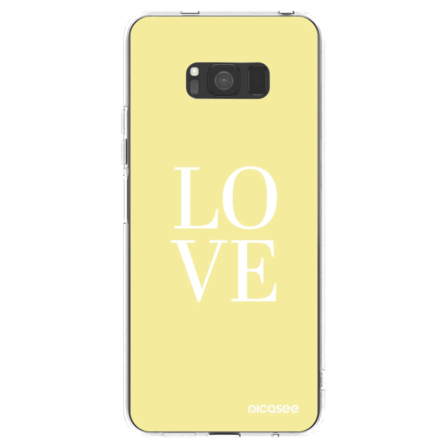 Picasee silikonski prozorni ovitek za Samsung Galaxy S8 G950F - Love