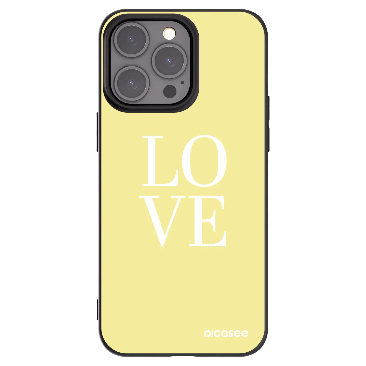 Picasee silikonski črni ovitek za Apple iPhone 15 Pro Max - Love