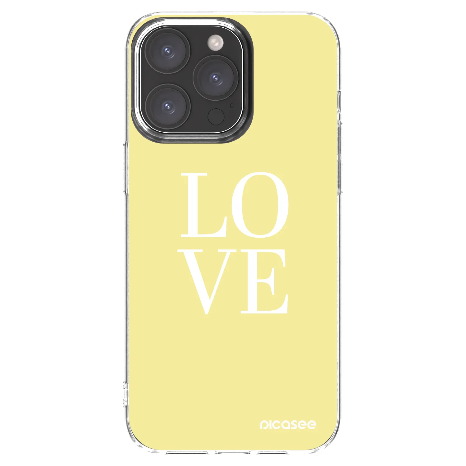 Picasee silikonski prozorni ovitek za Apple iPhone 15 Pro Max - Love