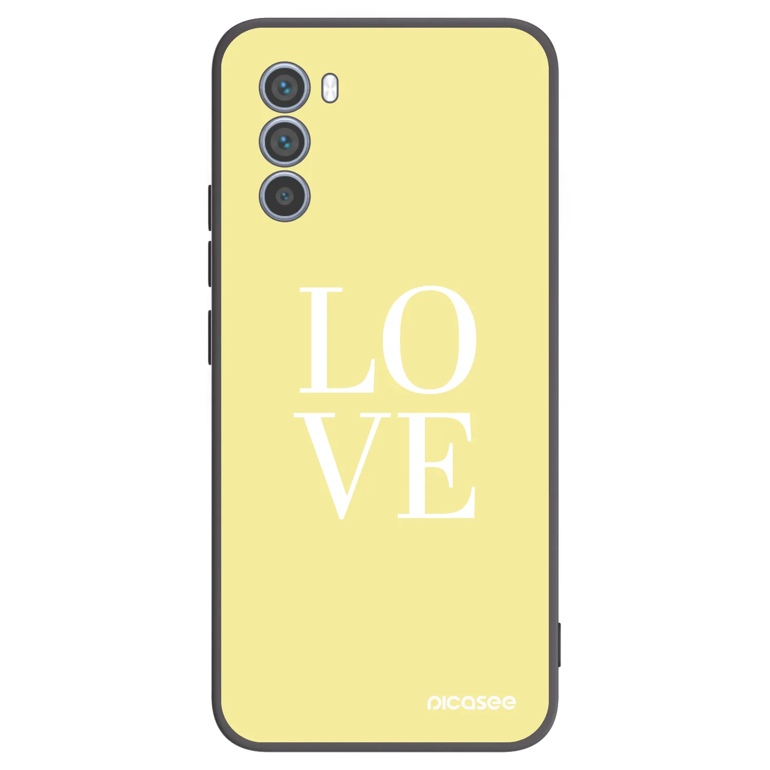 Picasee silikonski črni ovitek za Motorola Moto G62 - Love