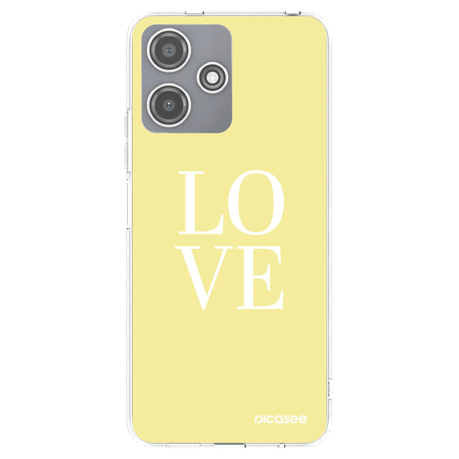 Picasee silikonski prozorni ovitek za Xiaomi Redmi 12 5G - Love
