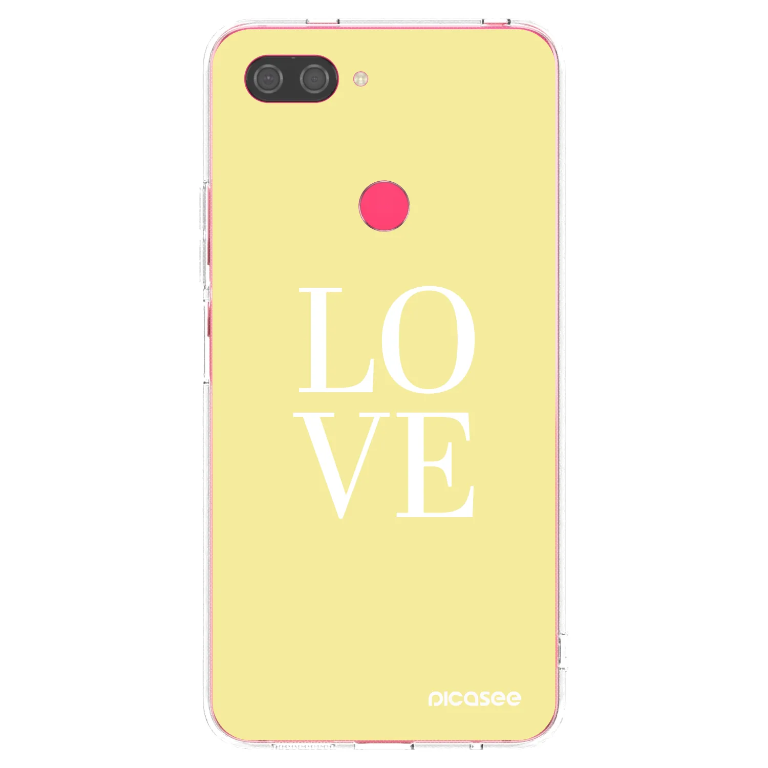 Picasee silikonski prozorni ovitek za Xiaomi Mi 8 Lite - Love