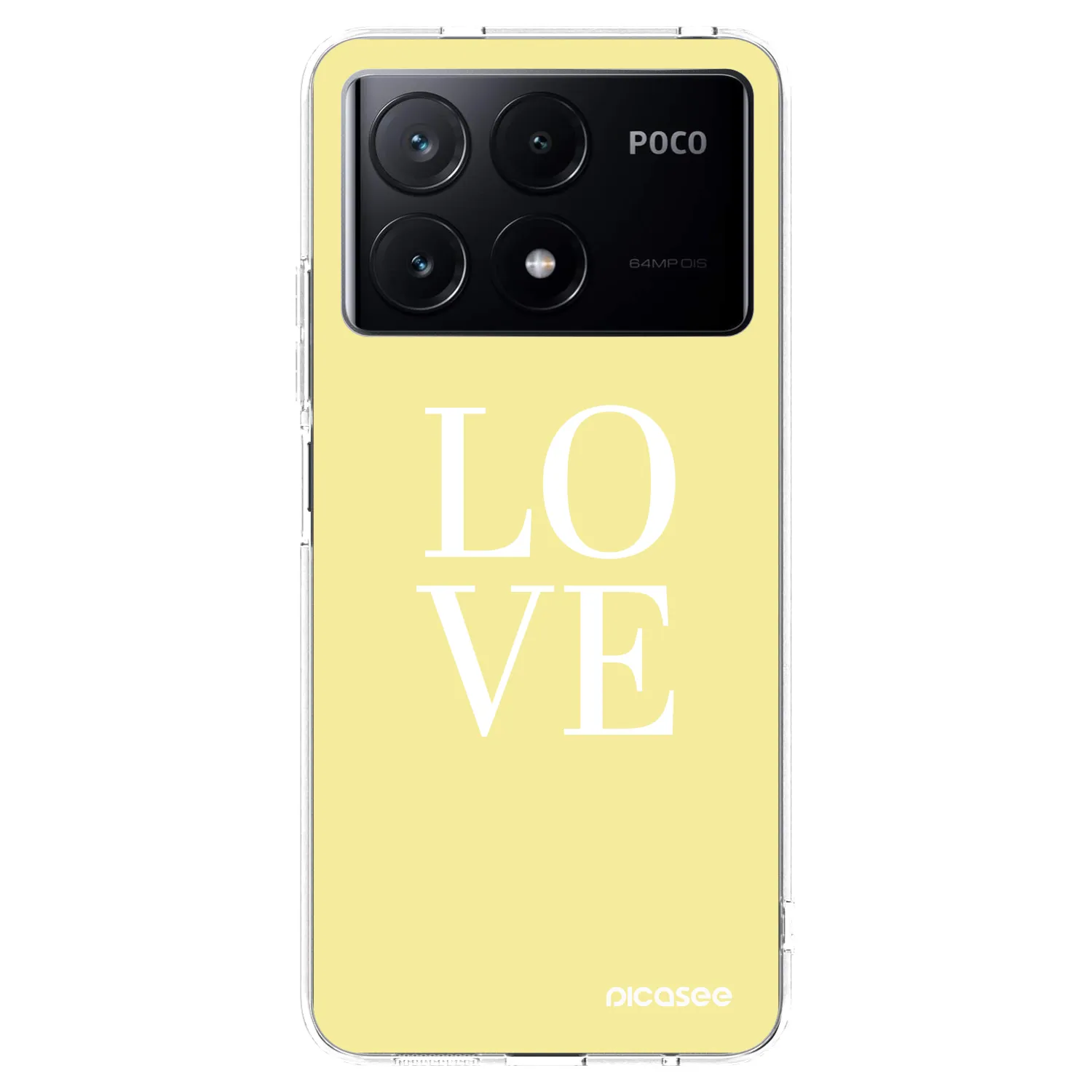 Picasee silikonski prozorni ovitek za Xiaomi Poco X6 Pro - Love
