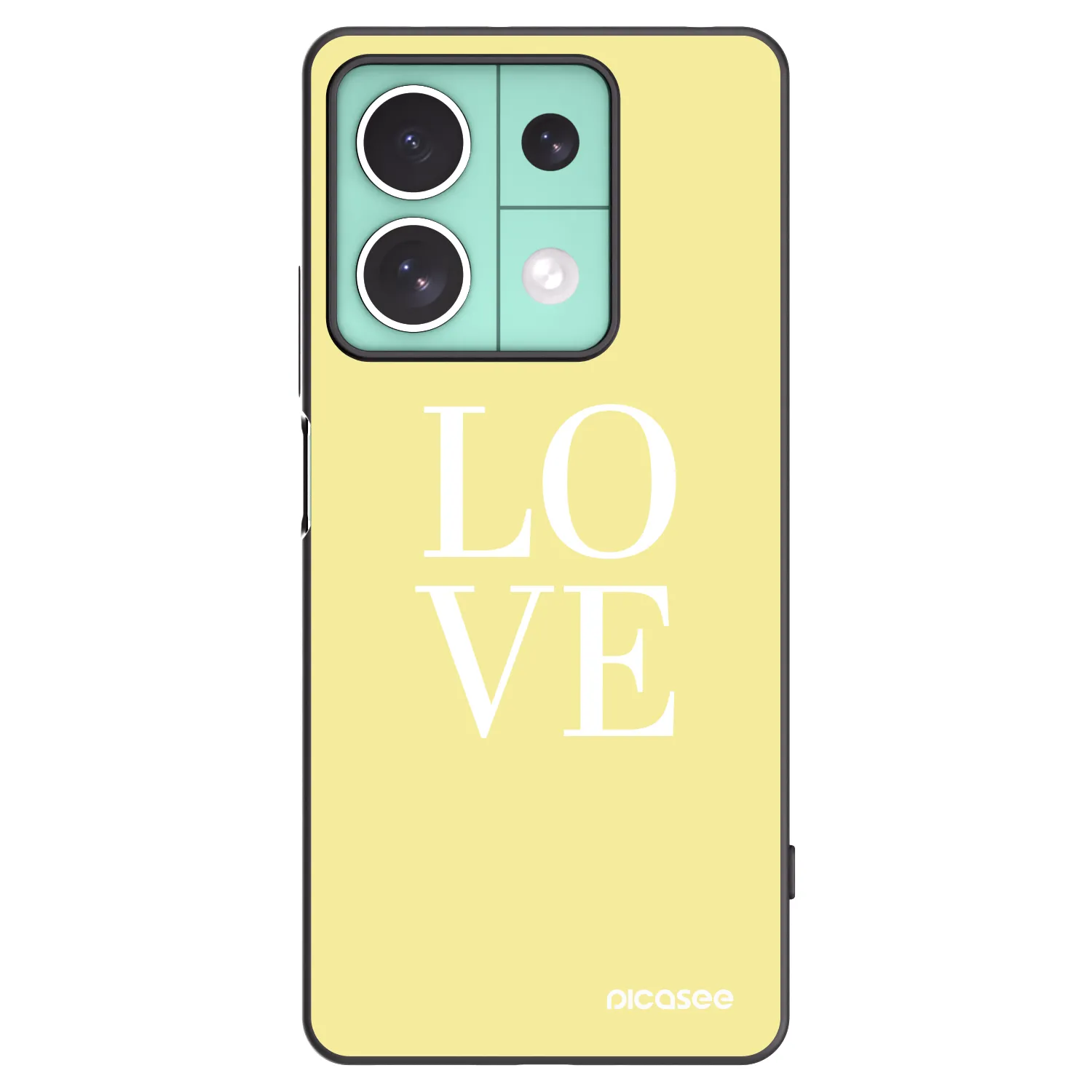 Picasee silikonski črni ovitek za Xiaomi Redmi Note 13 5G - Love