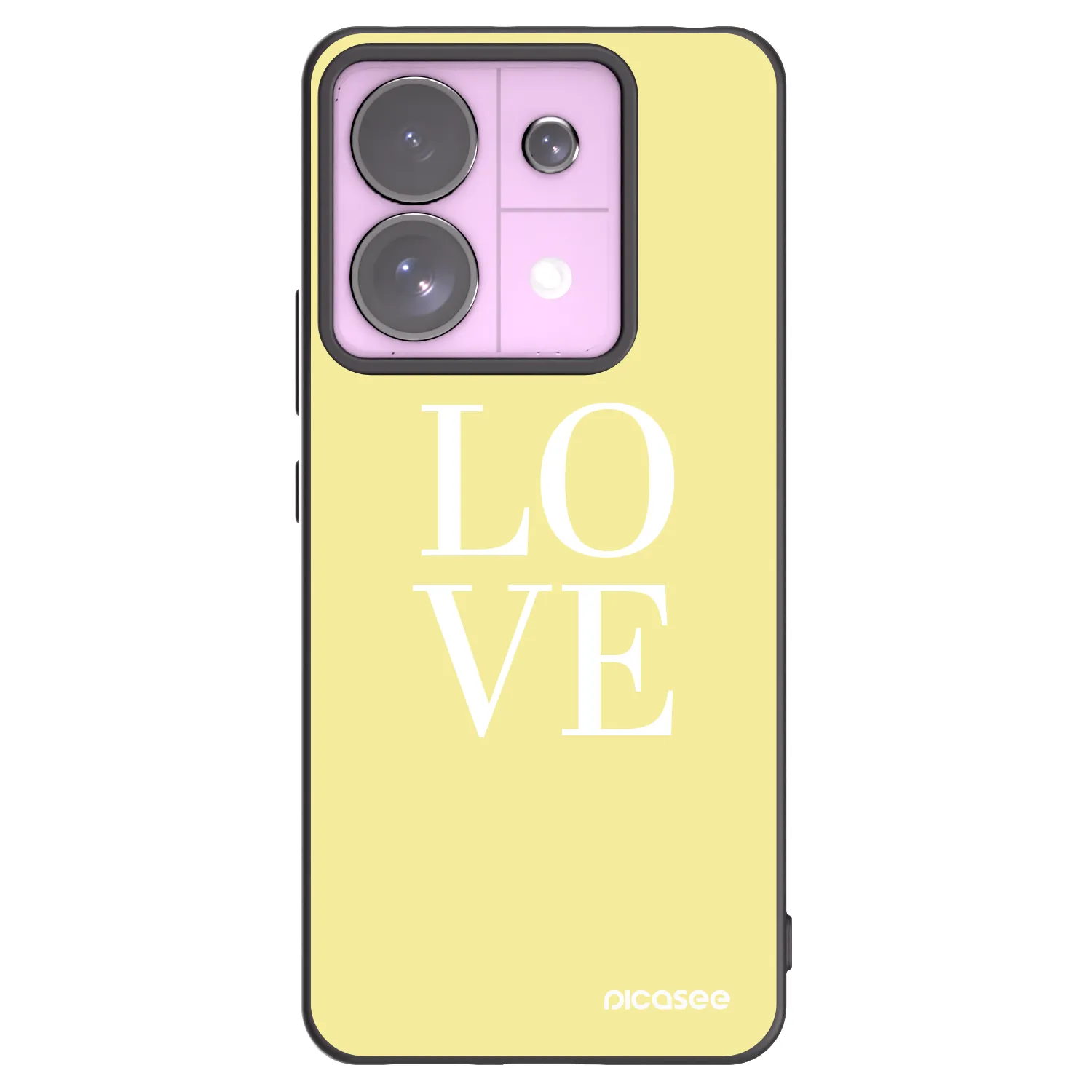 Picasee silikonski črni ovitek za Xiaomi Redmi Note 13 Pro 5G - Love