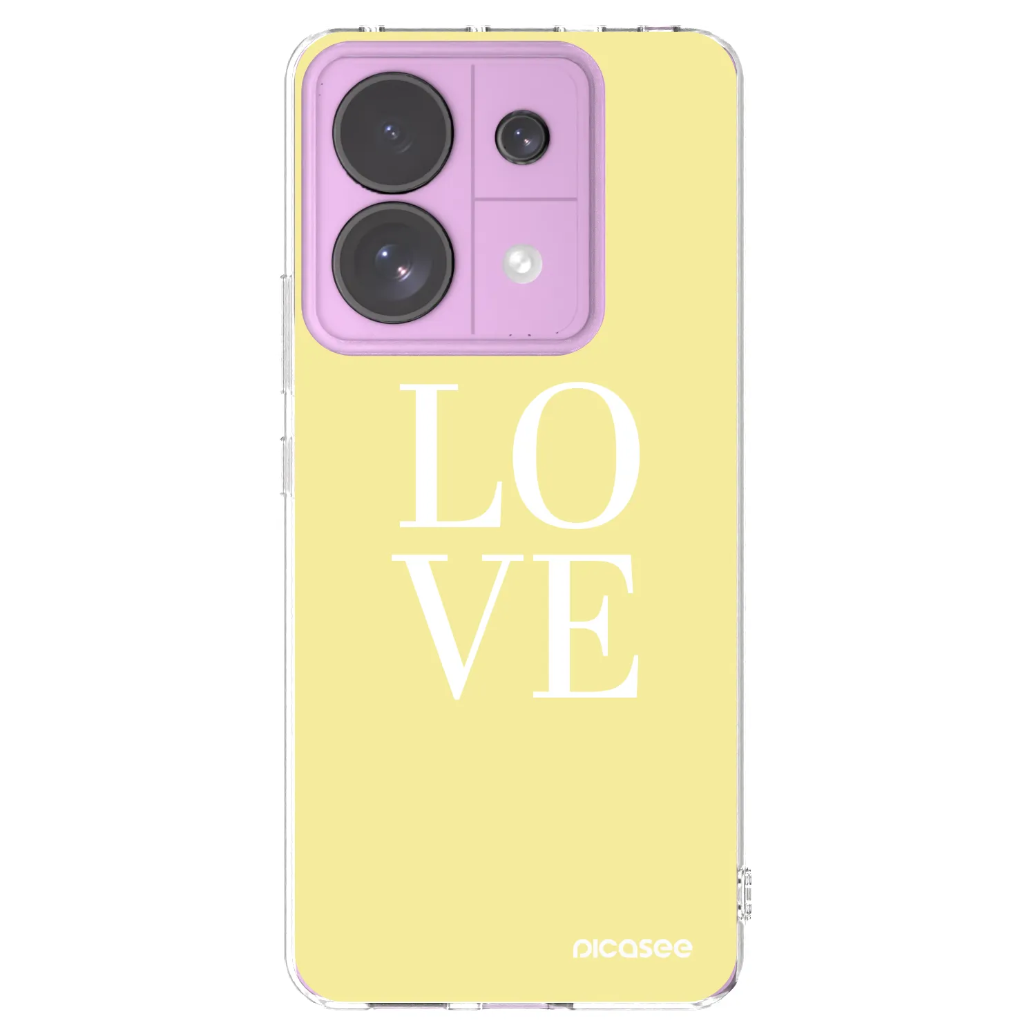 Picasee silikonski prozorni ovitek za Xiaomi Redmi Note 13 Pro 5G - Love