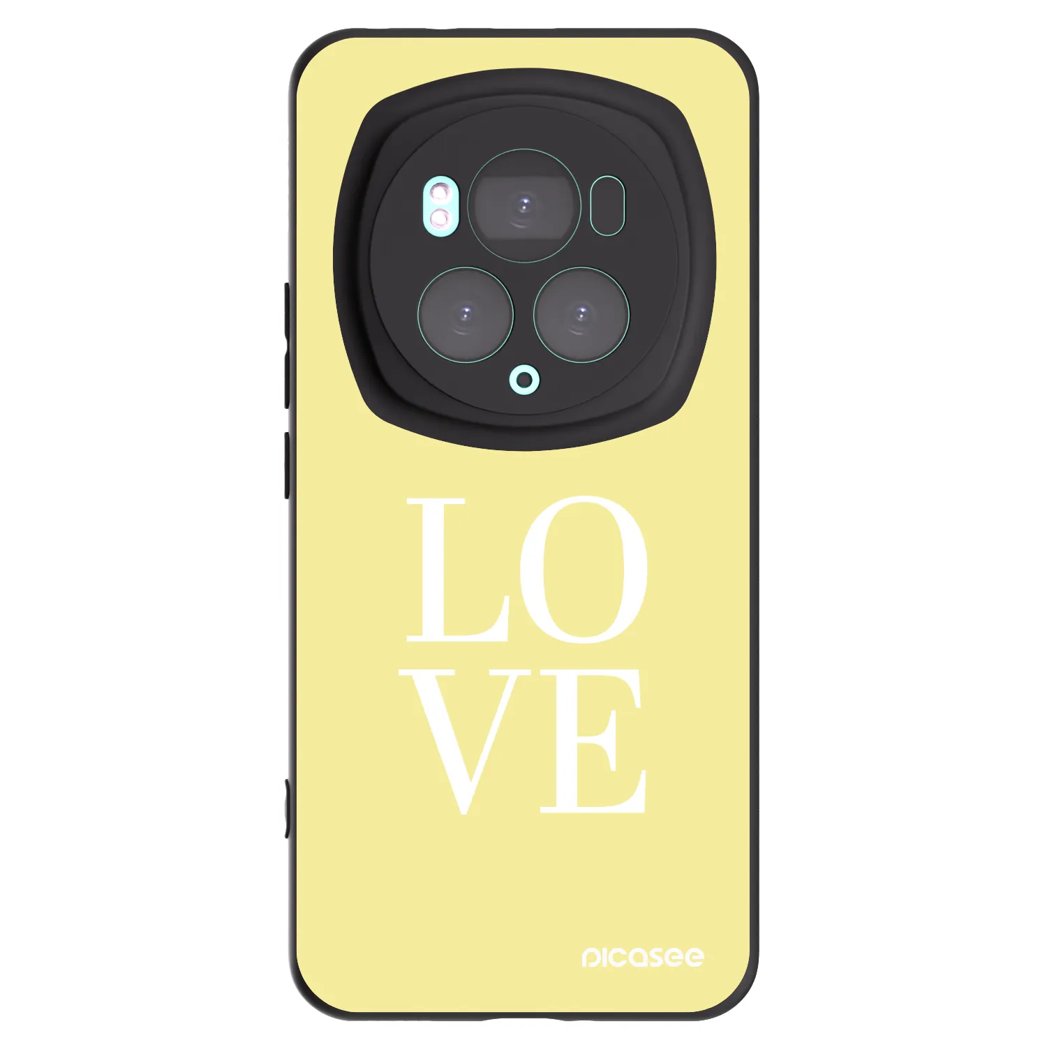 Picasee silikonski črni ovitek za Honor Magic6 Pro - Love