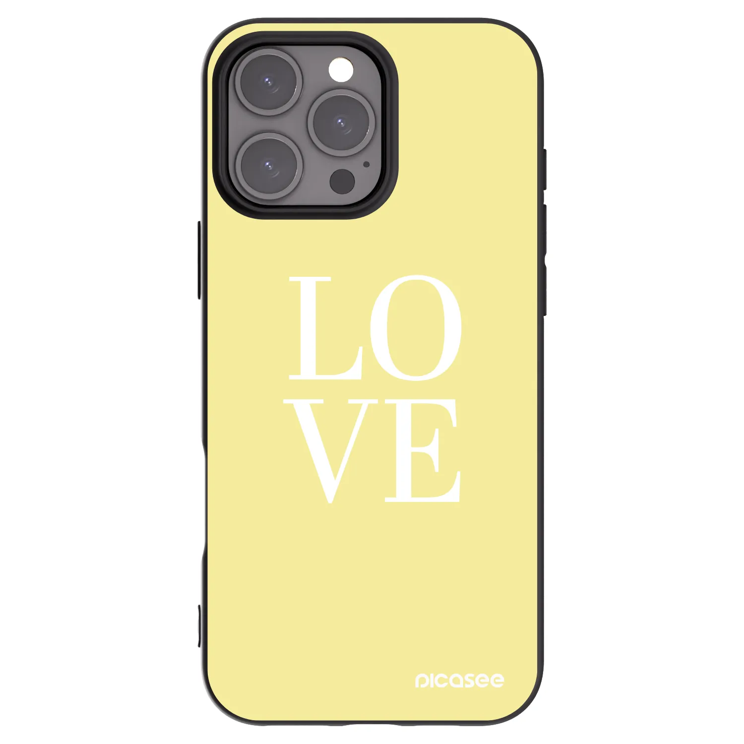 Picasee silikonski črni ovitek za Apple iPhone 16 Pro Max - Love