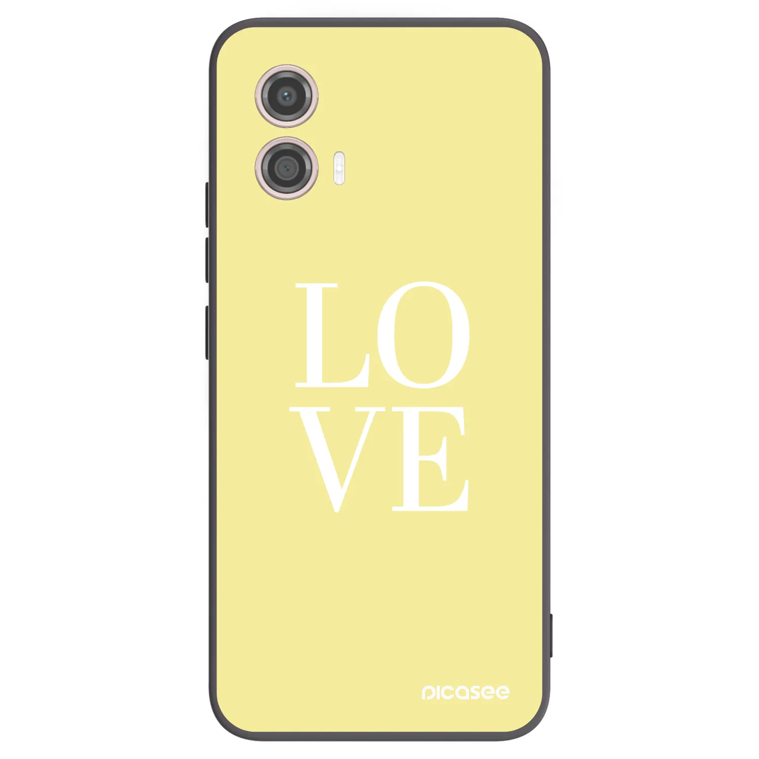 Picasee silikonski črni ovitek za Motorola Moto G53 5G - Love