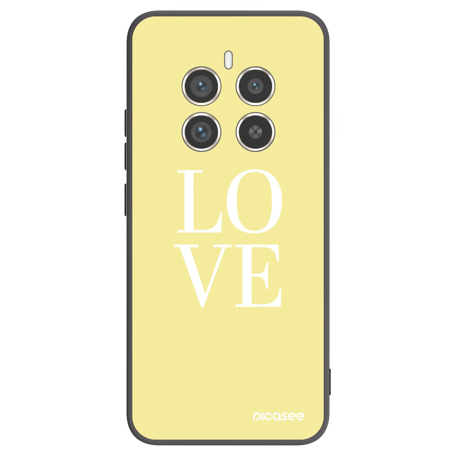Picasee silikonski črni ovitek za Realme 12 Pro 5G - Love