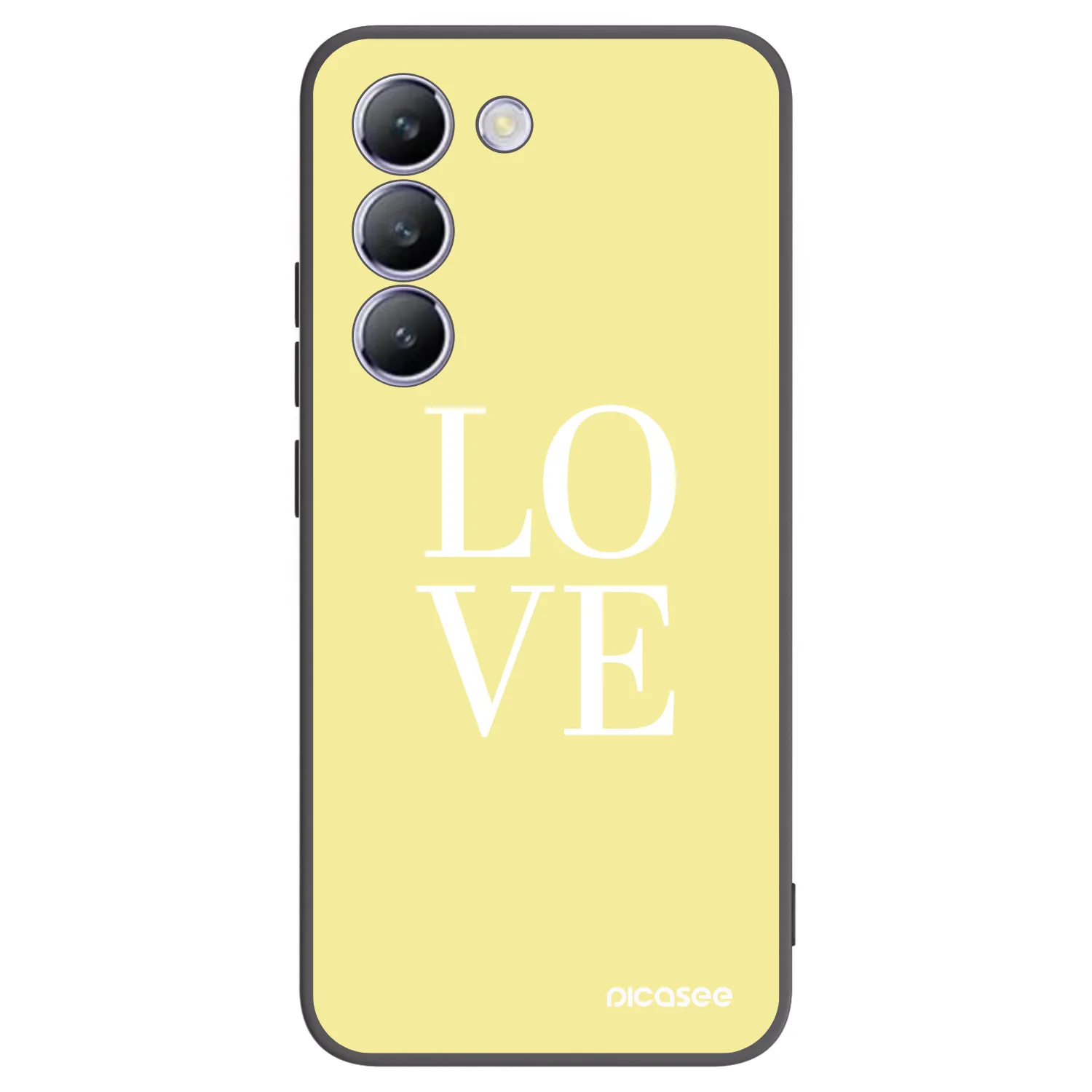 Picasee silikonski črni ovitek za Vivo V40 SE 5G - Love