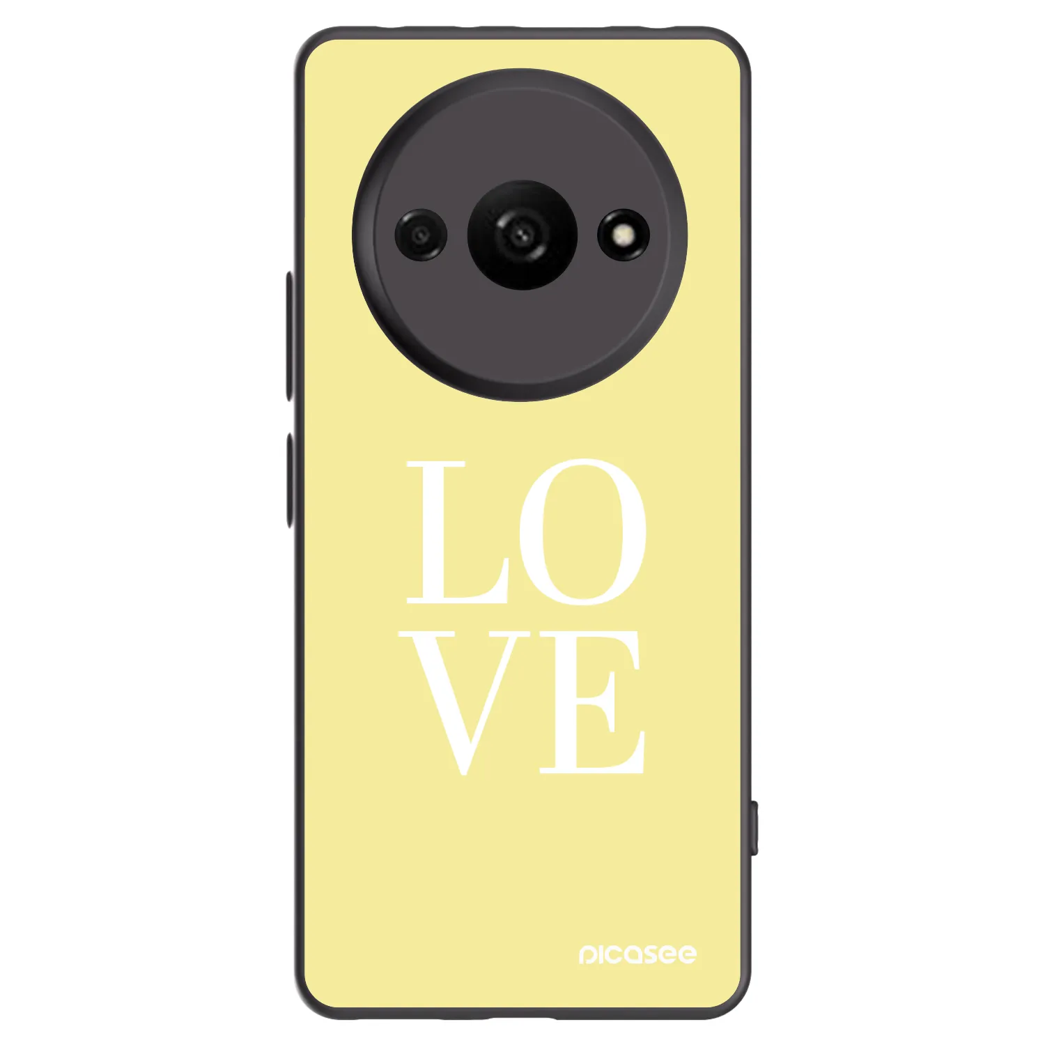 Picasee silikonski črni ovitek za Xiaomi Redmi A3 - Love