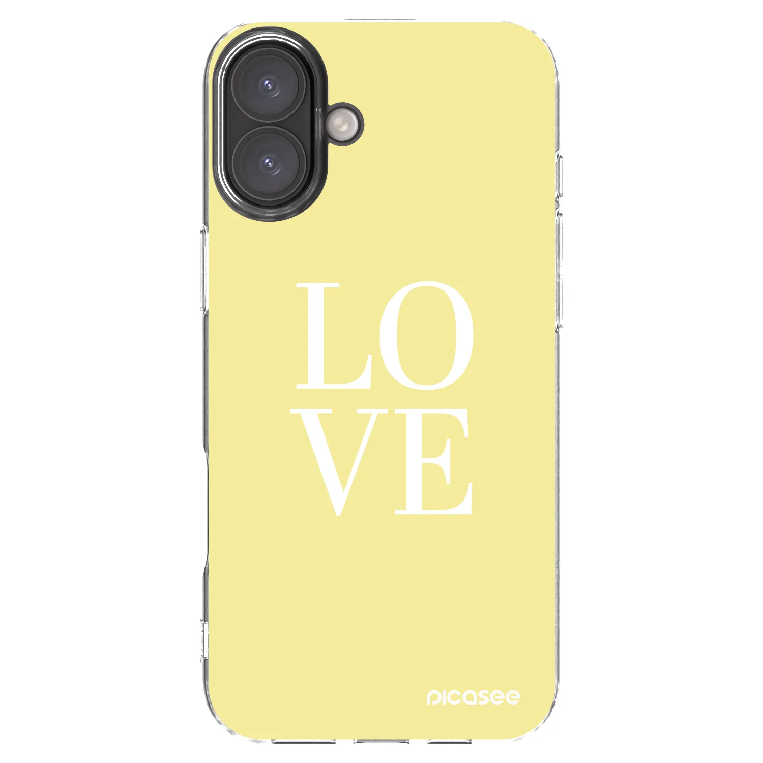 Picasee silikonski prozorni ovitek za Apple iPhone 16 Plus - Love