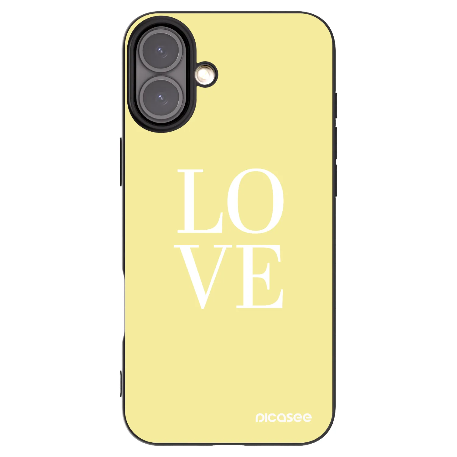Picasee silikonski črni ovitek za Apple iPhone 16 Plus - Love