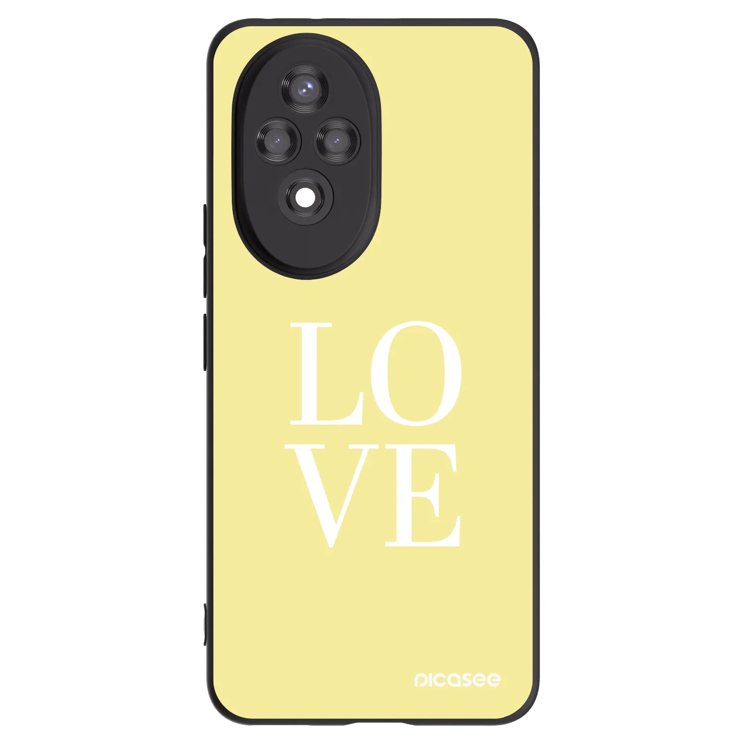 Picasee silikonski črni ovitek za Honor 200 5G - Love