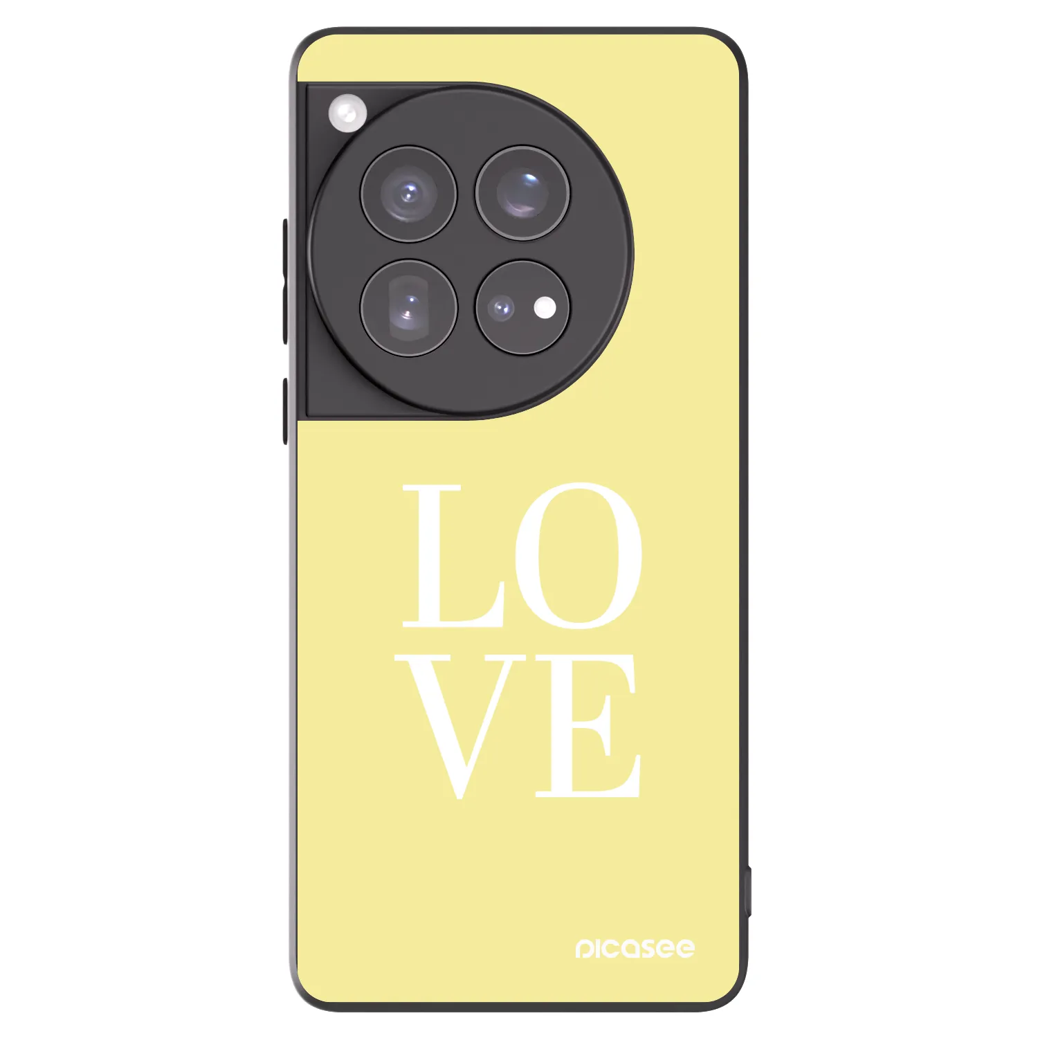 Picasee silikonski črni ovitek za OnePlus 12 5G - Love