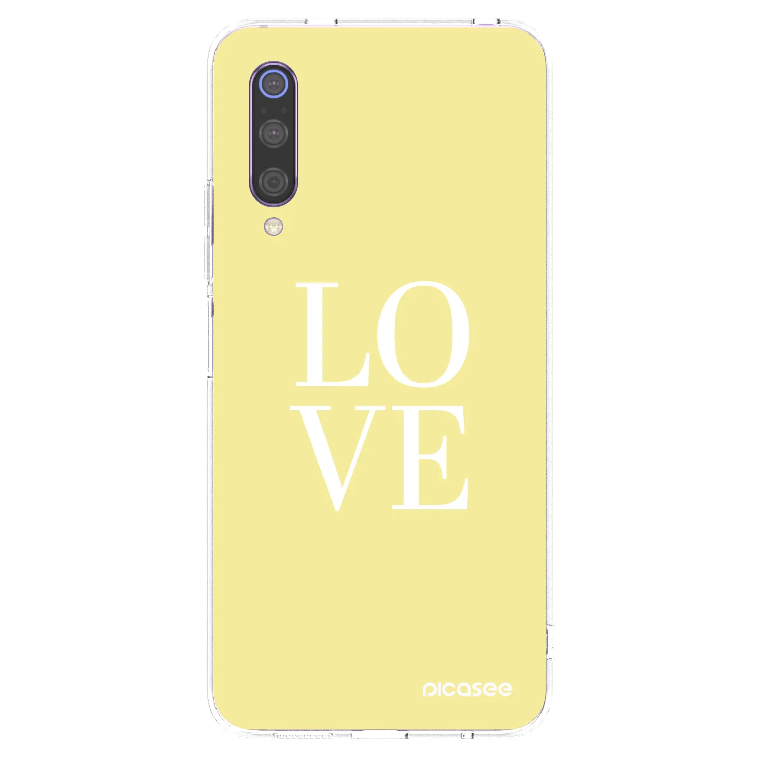 Picasee silikonski prozorni ovitek za Xiaomi Mi 9 - Love