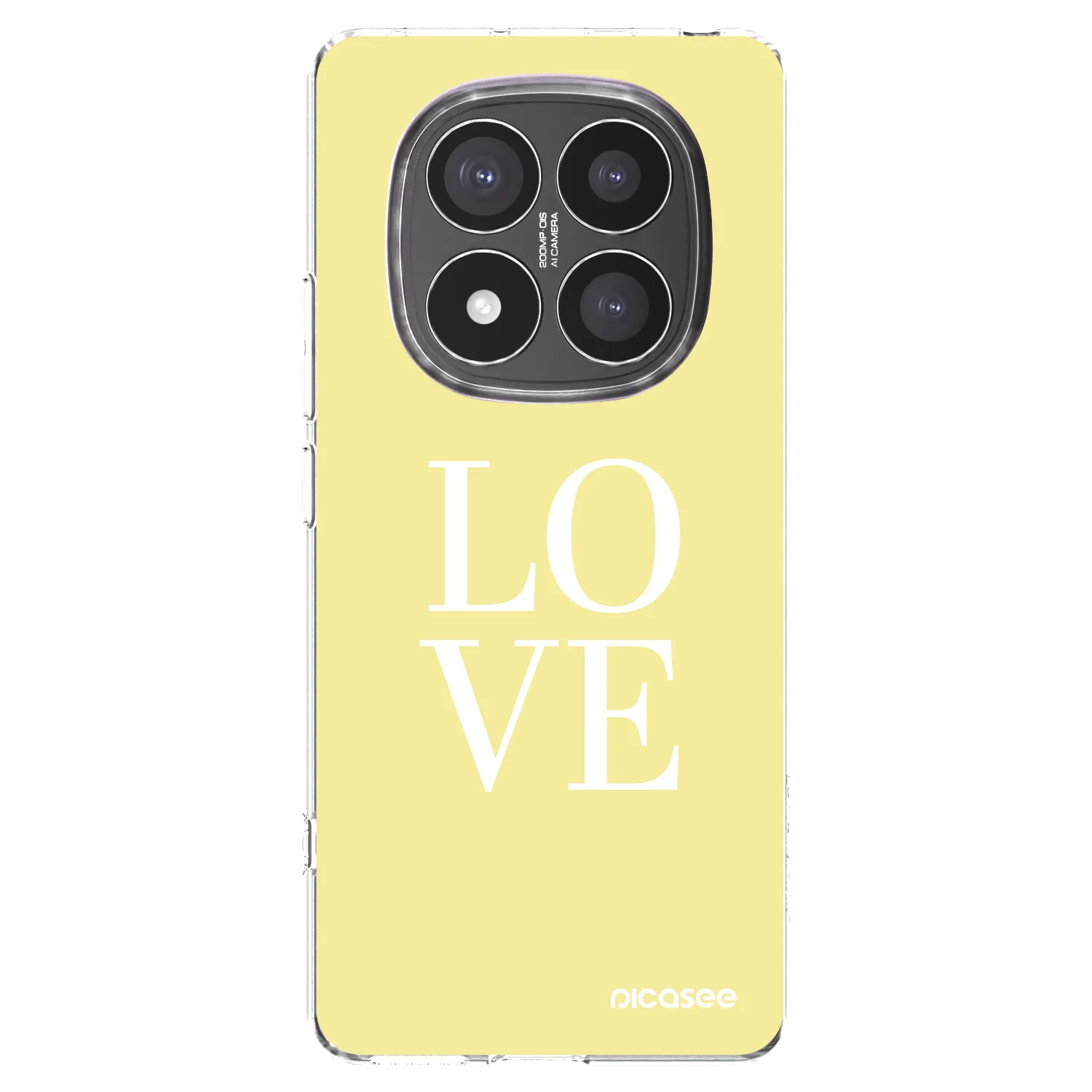 Picasee silikonski prozorni ovitek za Xiaomi Redmi Note 14 Pro+ 5G - Love