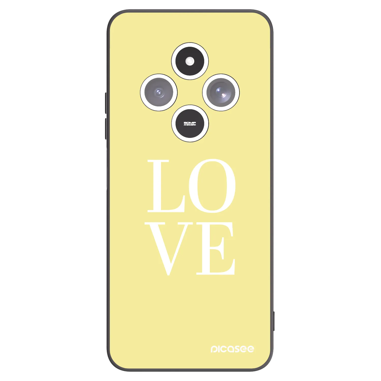 Picasee silikonski črni ovitek za Xiaomi Redmi 14C - Love