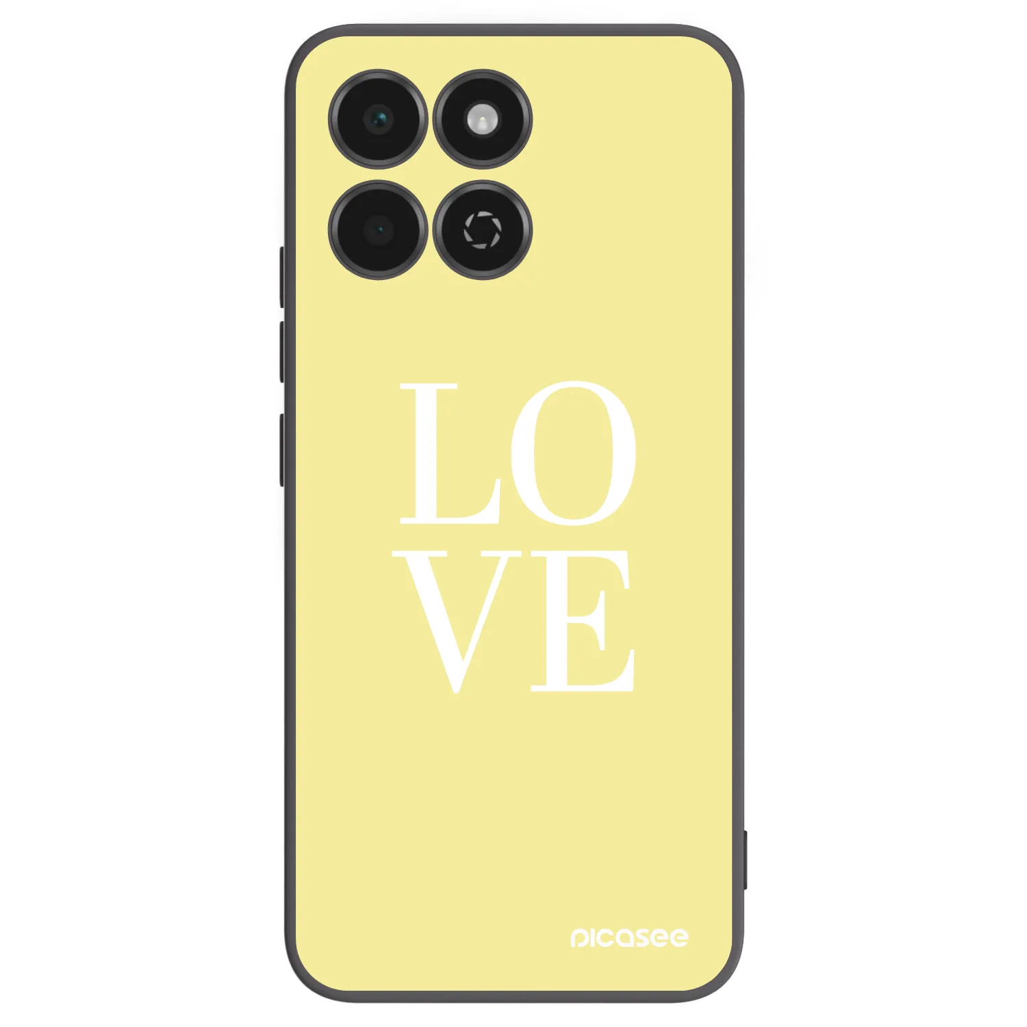 Picasee silikonski črni ovitek za Honor 200 Smart 5G - Love