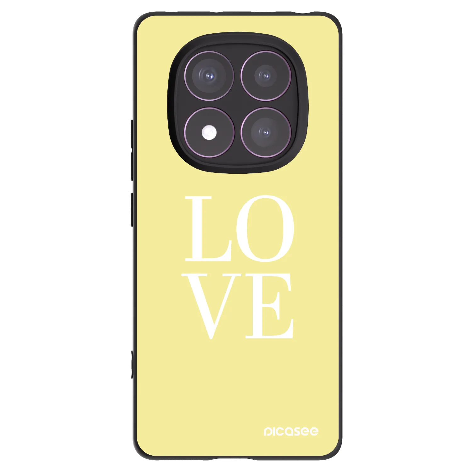 Picasee silikonski črni ovitek za Xiaomi Redmi Note 14 Pro 4G - Love